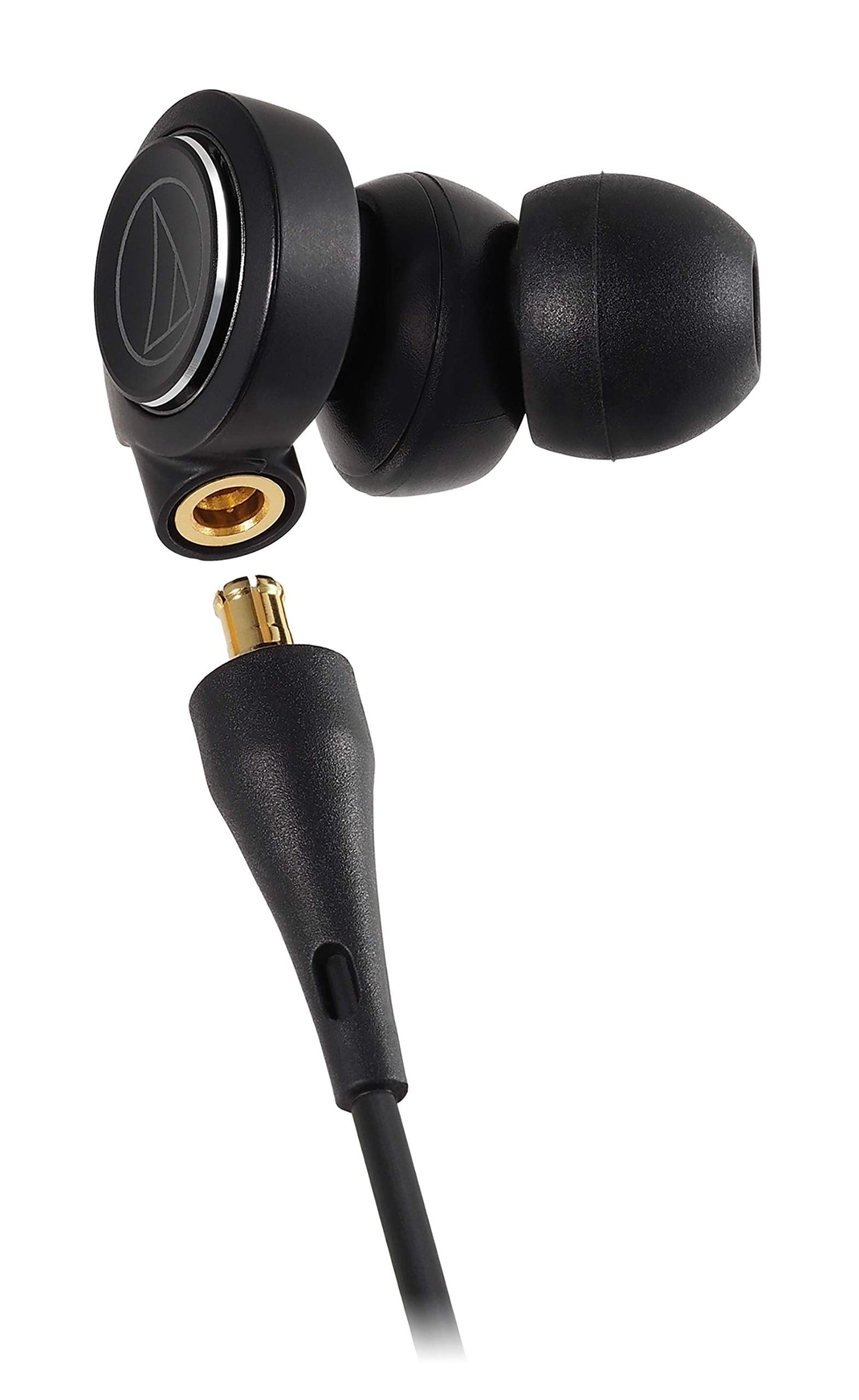 Audio-Technica ATH-CKS1100X Earphones, Wired, in-Ear Type, Deep Bass, High Resolution, Supports High Resolution Sound Sources, Solid BASS Black