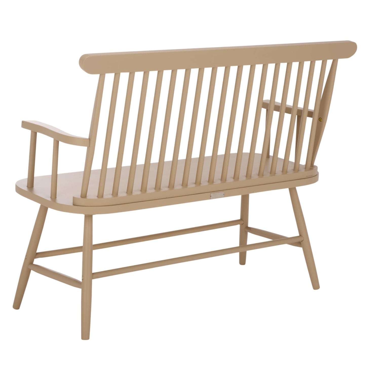 SAFAVIEH Home Collection - Eton Khaki Solid Wood Bench, Farmhouse Spindle Back Indoor Seating for Entryway or Dining (BCH3300C)