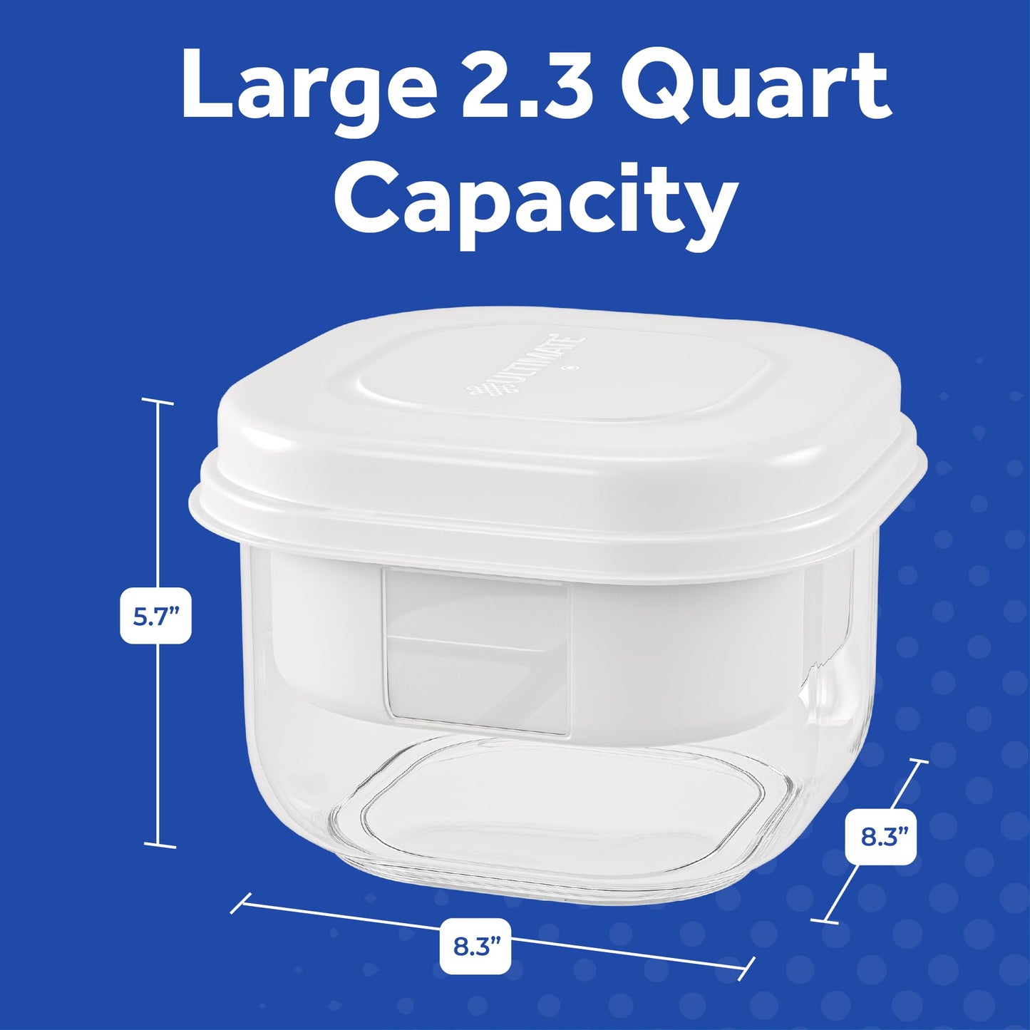 Ultimate Yogurt Strainer, Make Delicious, High Protein, Greek Yogurt, 70% Less Sugar & Lactose, Fine Mesh Nylon Greek Yogurt Maker, 100% BPA-Free & Dishwasher Safe with Large 2.3 Quart Capacity