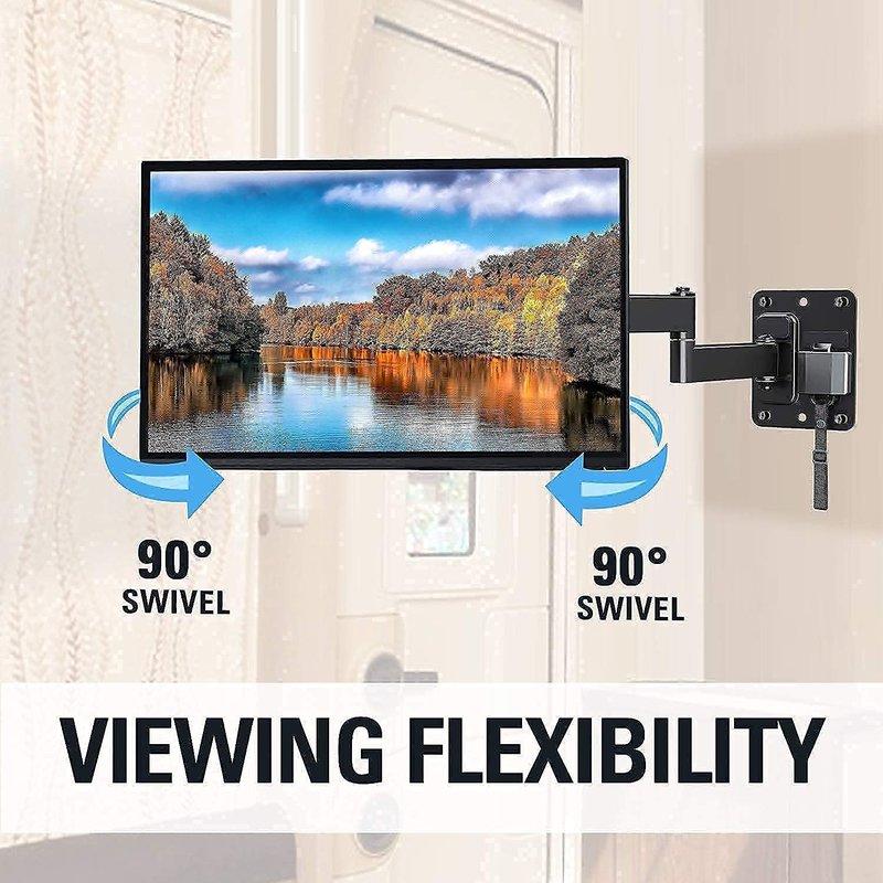 Mounting Dream MD2210 Lockable RV TV Mount for 17-43 inch TV, RV TV Wall Mount 200mm VESA 44 lbs. Loading and MD2209 Lockable RV TV Mount for 10-26 Inch Flat Screen TV, Camper Trailer RV TV Wall Mount