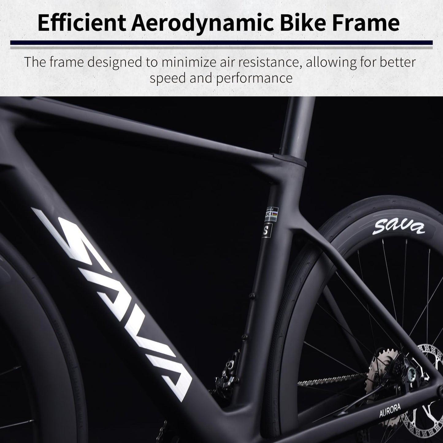 SAVADECK A7L Carbon Road Bike, T800 Carbon Fiber Frame 700C Racing Bicycle with Shimano 105 R7100 24 Speed Groupset and Hydraulic Disc Brake, Ultra-Light Carbon Bike for Man and Women(White,56cm)