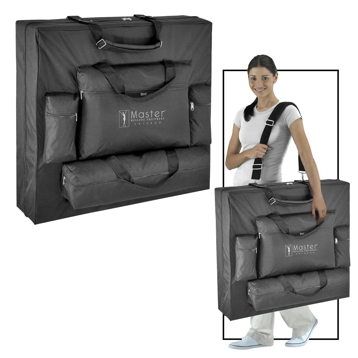 MASTER MASSAGE EQUIPMENT 28259U Portable Massage Table, Gray