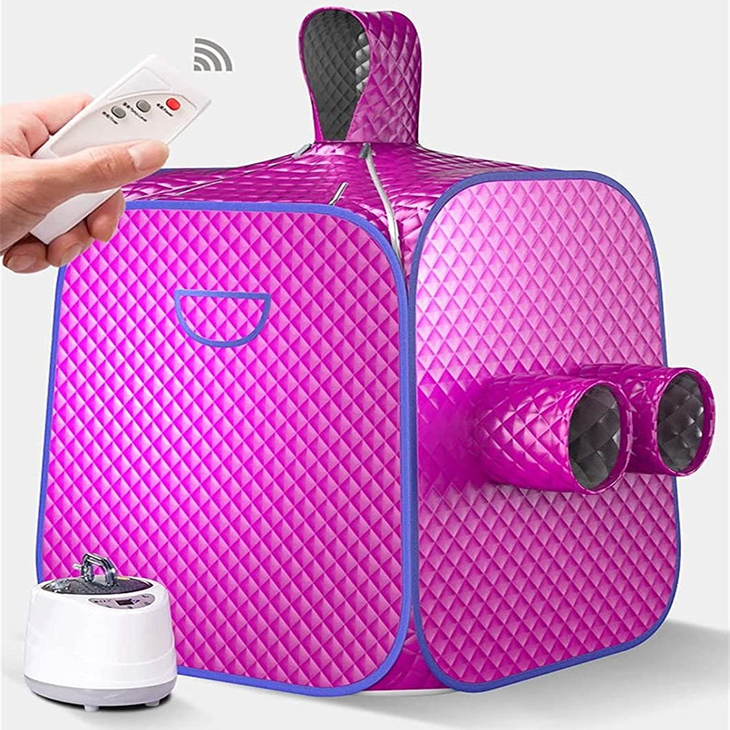 Lightweight Portable Personal Steam Sauna Spa Foldable Four-Layer Insulation Waterproof Sauna Tent and 1000W Sauna Steam Generator for Weight Loss Detox Therapy
