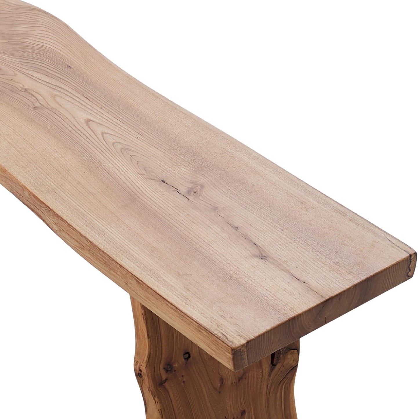 BALANBO Elm Wood Dining Bench Bedroom BenchesIn Footrest Stool Accent Bench for Entryway Dining Room Living Room Bedroom End of Bed Long 63IN