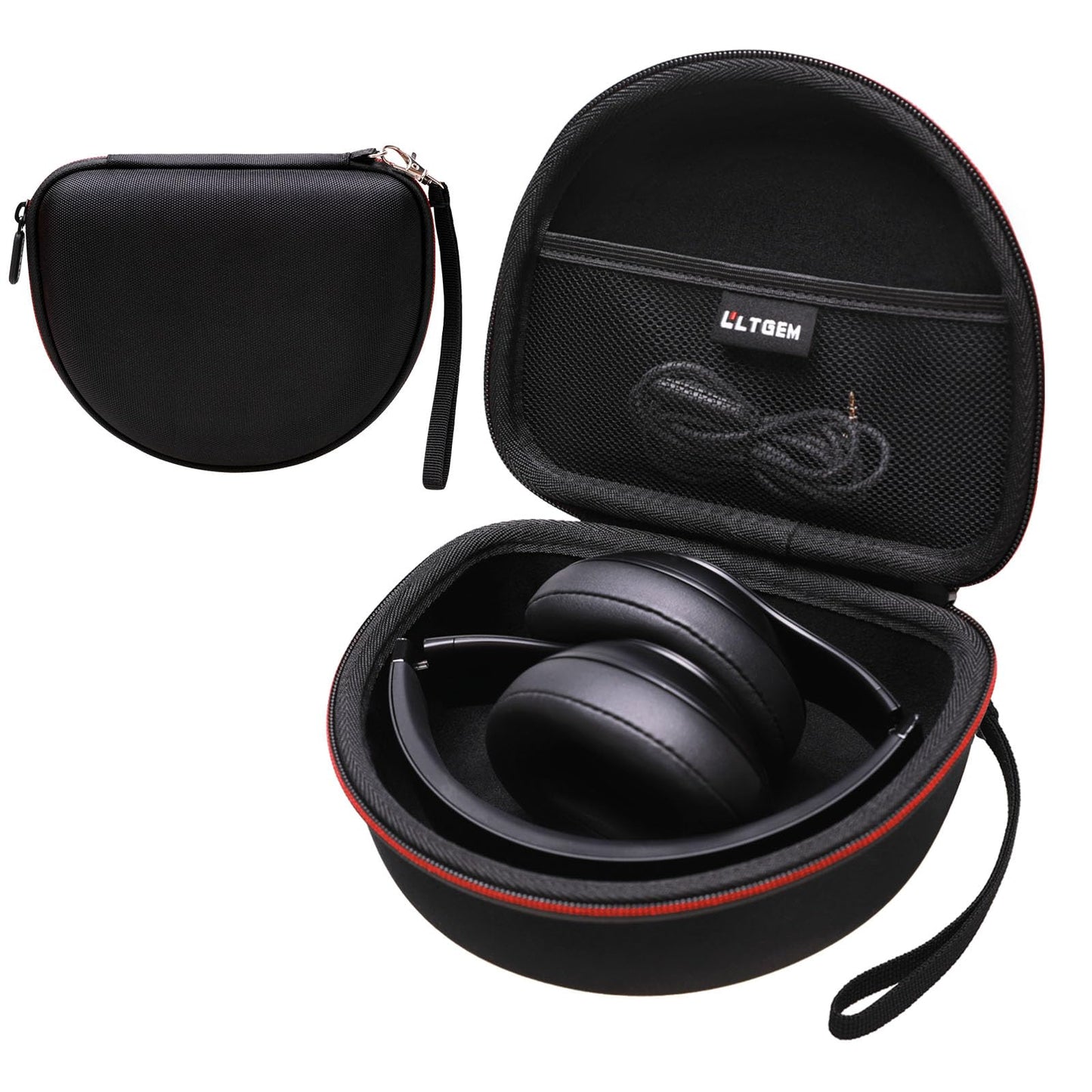 Headphone Case Compatible with Beats Studio Pro/Solo 4 / Studio 3 / Solo 3 / Picun B8 / BERIBES/JLab JBuds Lux ANC Wireless Bluetooth Noise Cancelling Headphones, Black(Case Only)