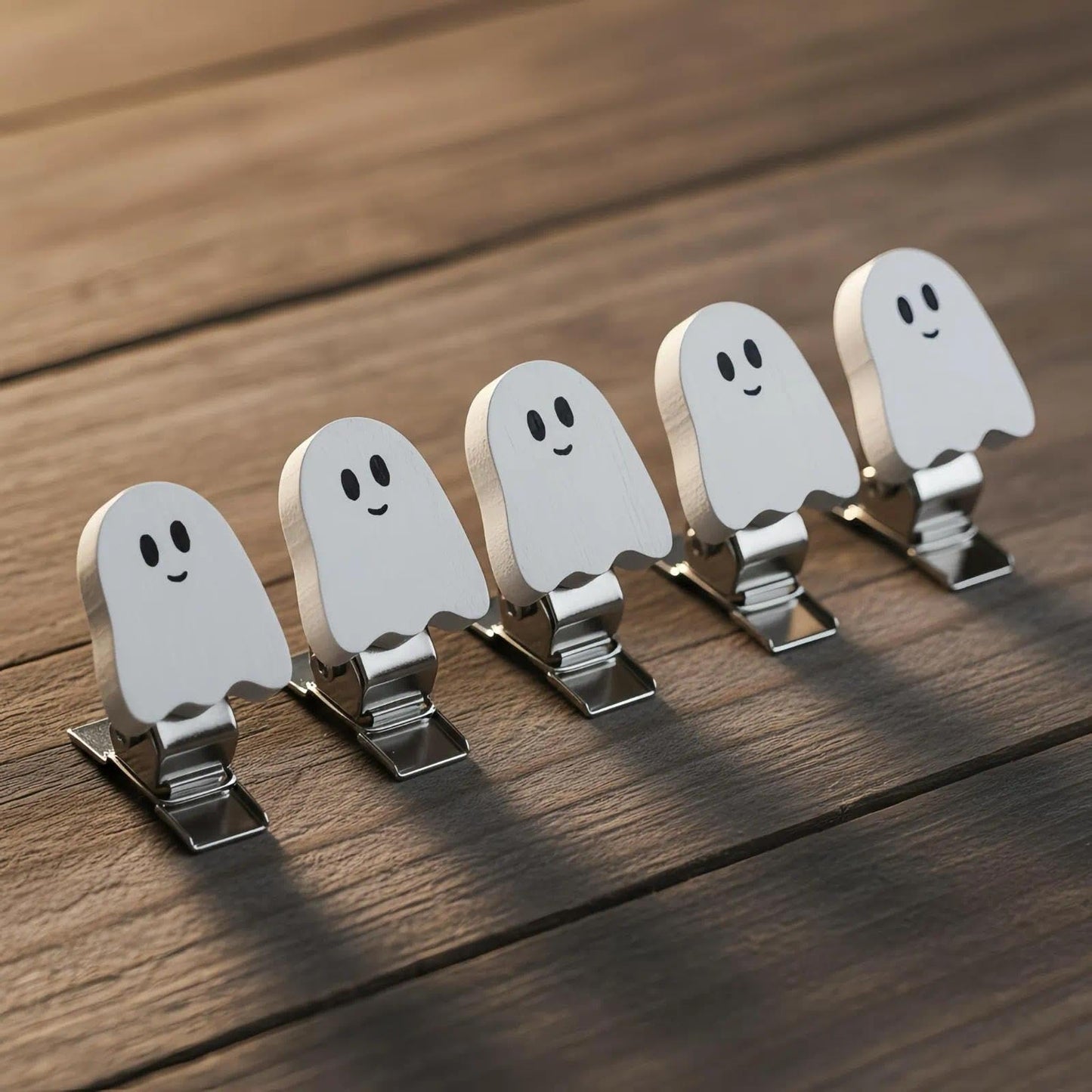 60 Pieces Wooden Ghost Mini Wood Figures Embellishment, 0.79×0.98 Inch Small Halloween Ghost Craft DIY Decorations, Wooden Ghost Embellishments for Party Favors, Scrapbooking, Halloween Home Décor