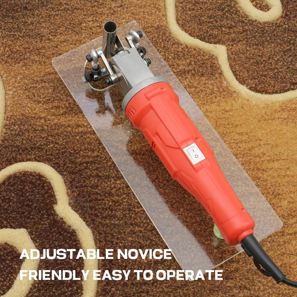 Carpet Carving Machine, Carpet Tufting Gun Kit, Professional V-Shaped Texture Making Tool for Handmade Rug Craft, with Acrylic Auxiliary Plate