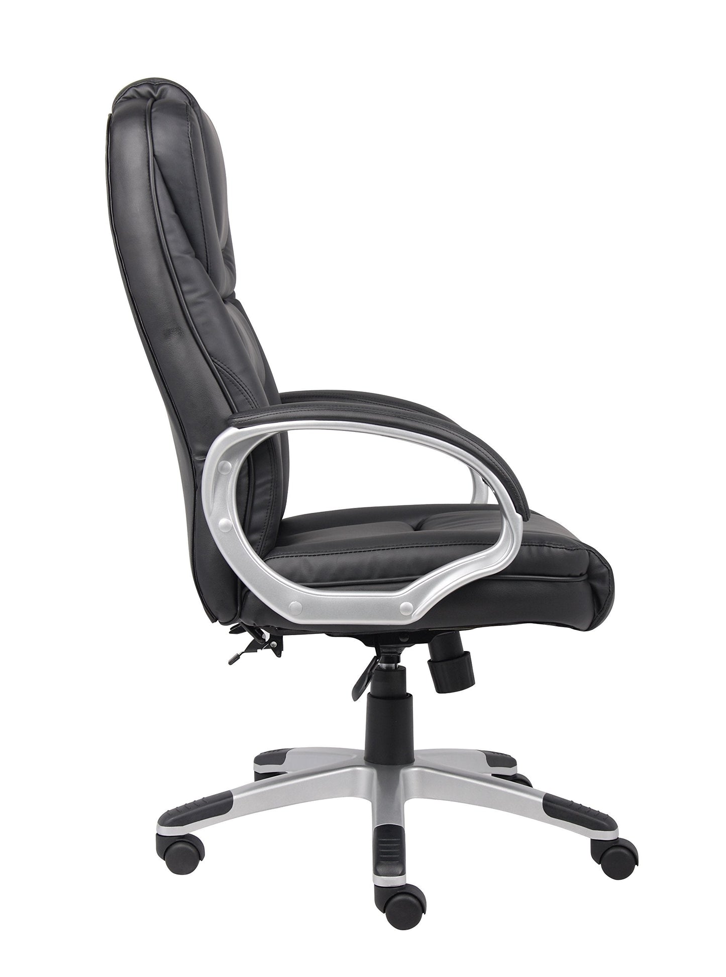 Boss Black No Tools Required Executive Leather Chair