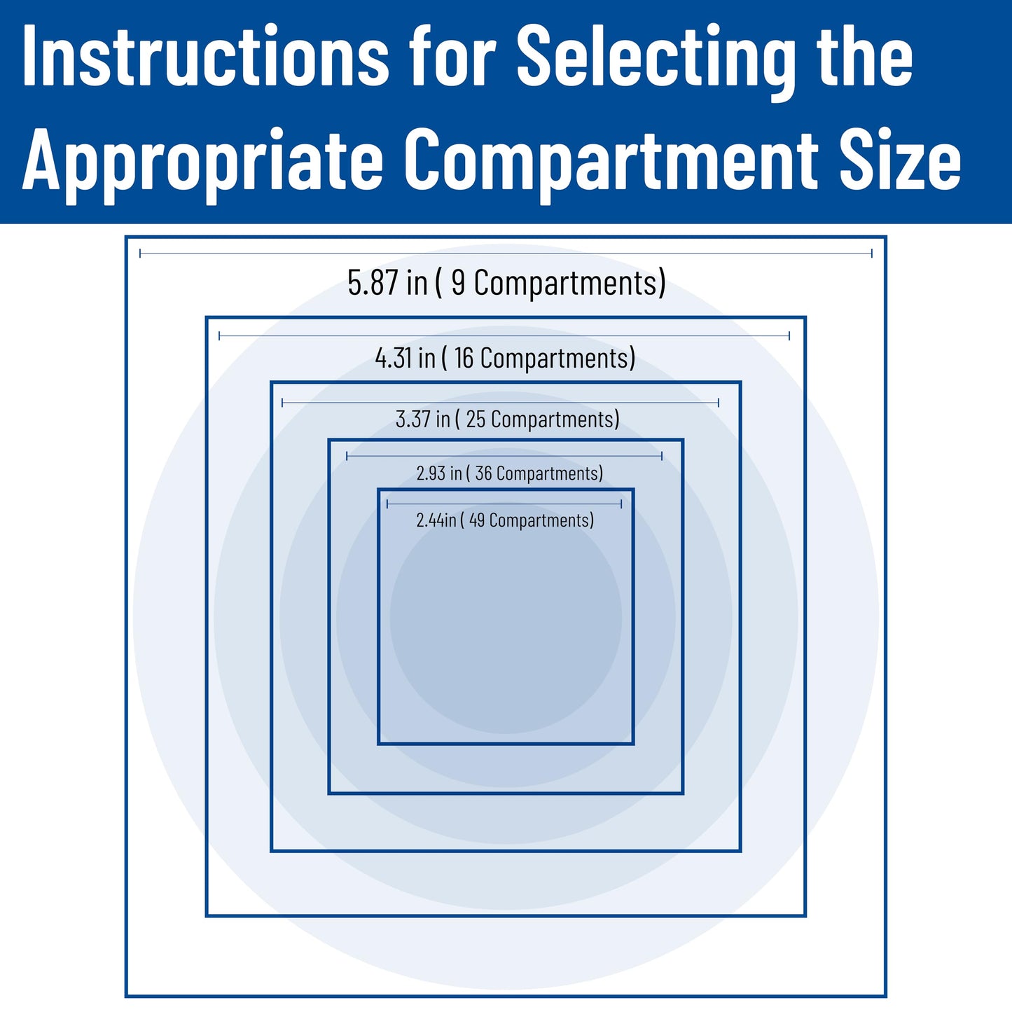 Carlisle FoodService Products OptiClean Plastic 25-Compartment Divided Glass Rack with Extender, Blue, (Pack of 3)