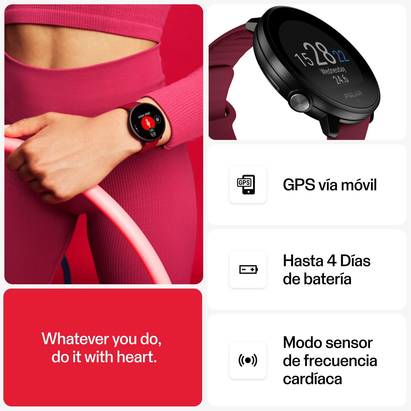 Polar Unite - Fitness Watch, 24/7 Activity Tracker, Automatic Sleep Tracking, Connected GPS, Smart Daily Workout Guidance, Recovery Measurement, 130 Sports Profiles, Wrist-Based Heart Rate Monitor