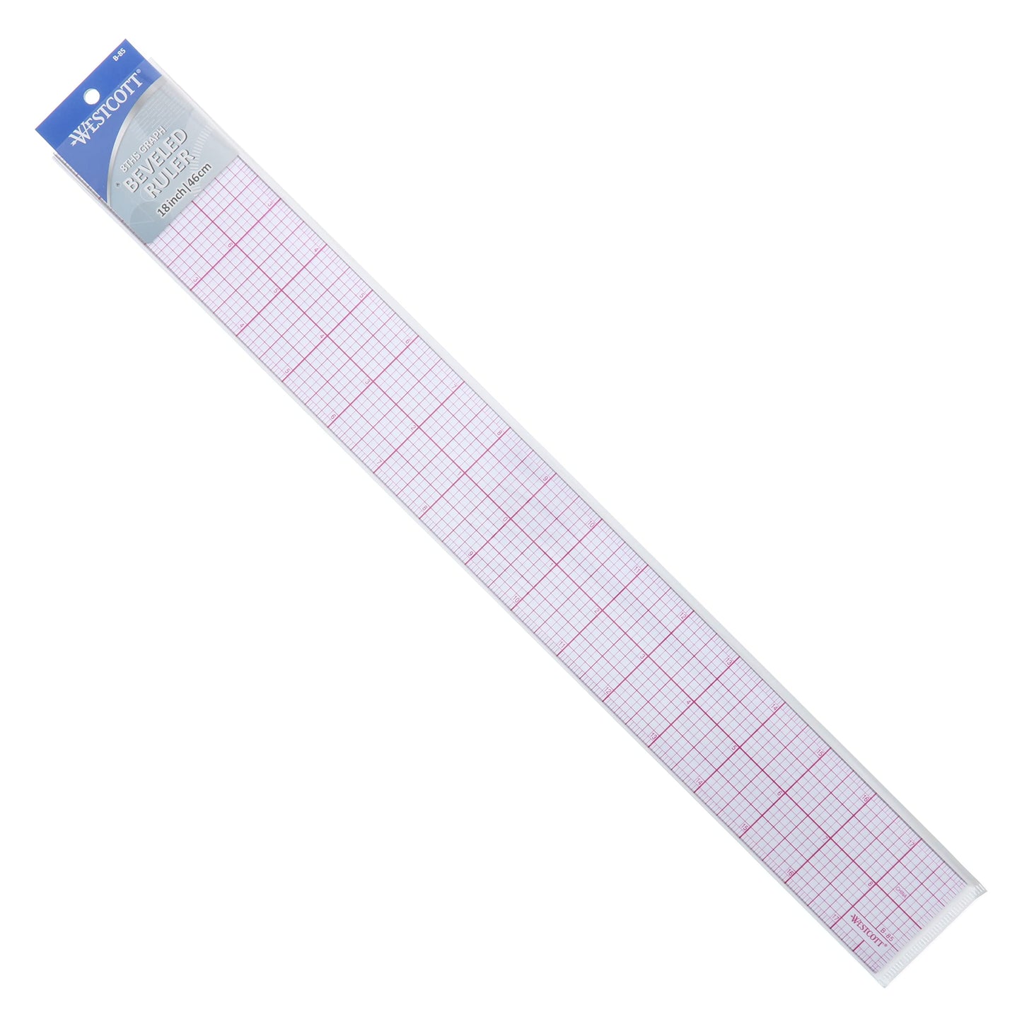 Westcott B-85 18" 8Ths Graph Beveled Ruler