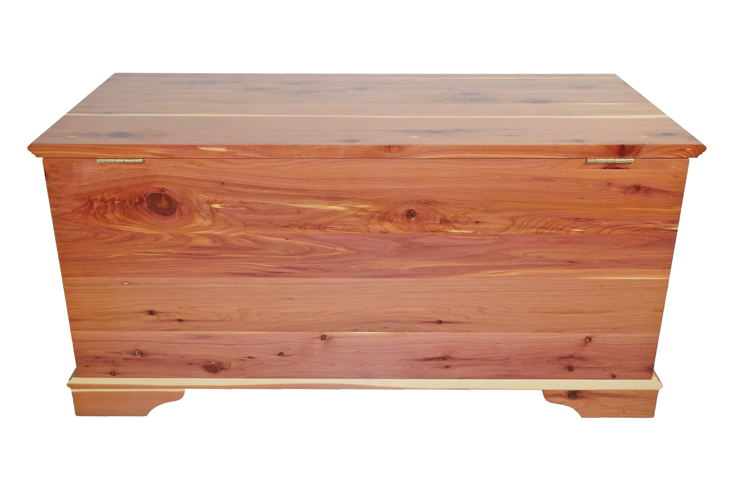 DutchCrafters Rustic Solid Wood Natural Wooden Cedar Chest, Aromatic Cedar Scent - Linen Blanket Storage Chest, Clothes Storage Trunk, End of Bed Storage Bench - Amish Made in USA (36" Width)