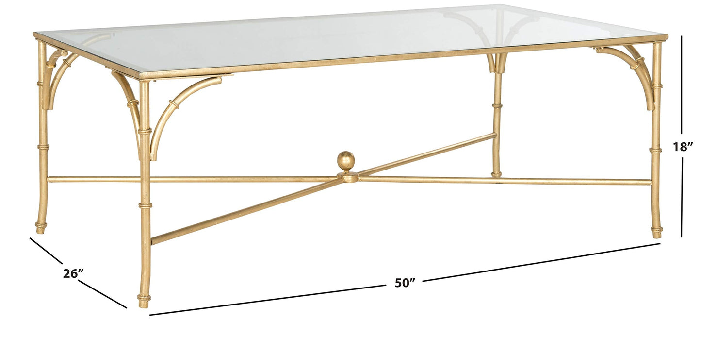 Safavieh Home Collection Maurice Gold Coffee Table