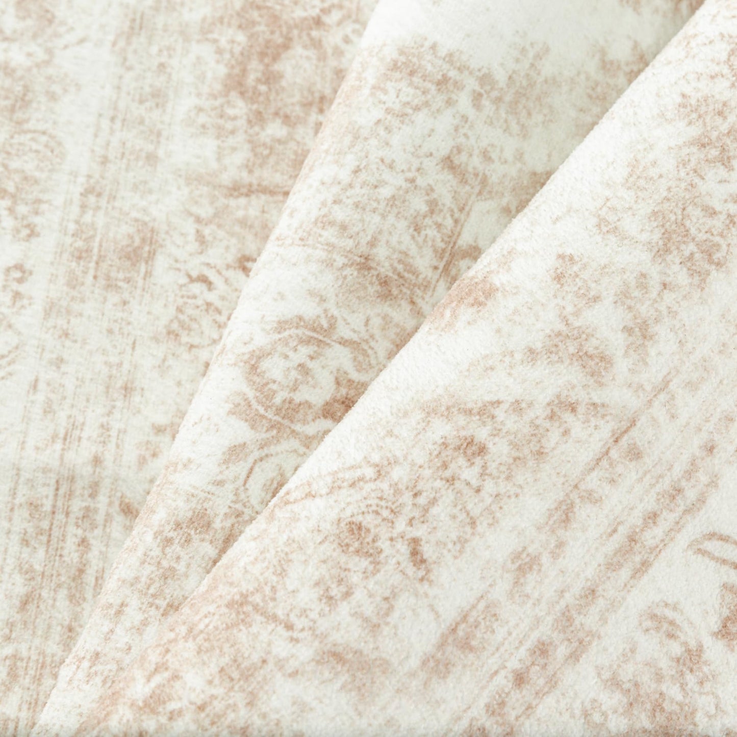 PureCozy Area Rug 10x14 Cream Washable Living Room Beige Carpet Non Slip Vintage Medallion Indoor Bedroom Beige Carpet Low Pile Soft Retro Distressed Large Rug Home Office Dining Room Playroom