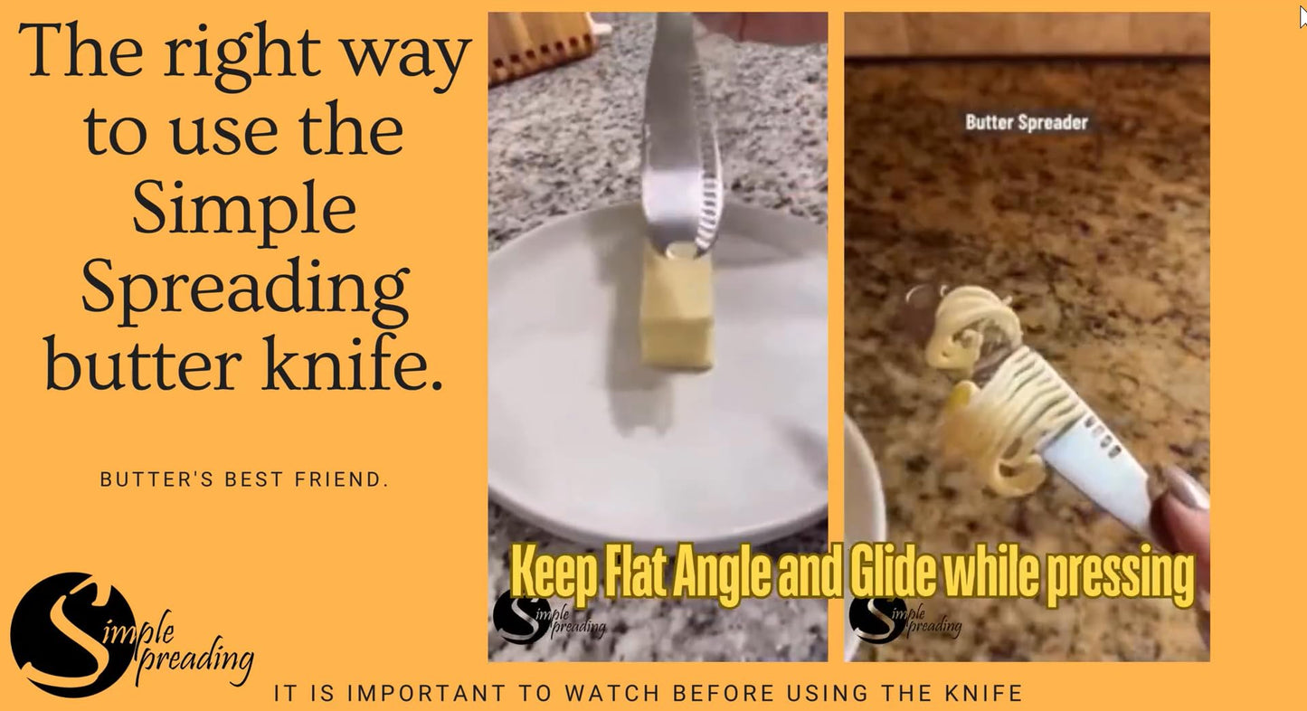 Simple preading Stainless Steel Butter Spreader knife, Butter Knife - 3 in 1 Kitchen Gadgets (4)