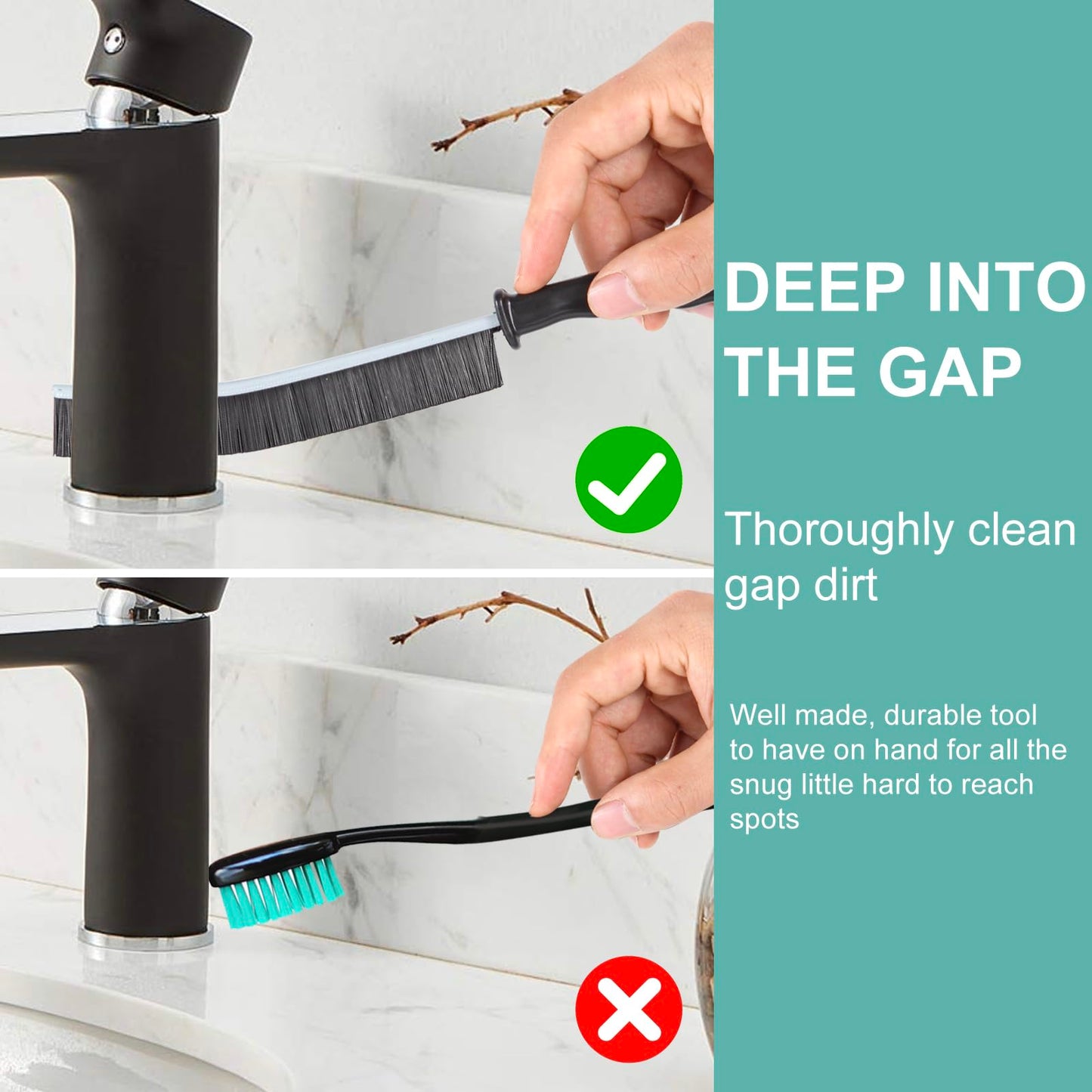 Crevice Cleaning Brush,Hard-Bristled Grout Brush,2026 New Multifunctional Gap Cleaning Brush Tool,Dead Corners Brushes for Bathroom Kitchen Tiles Window Door Slots,5pcs