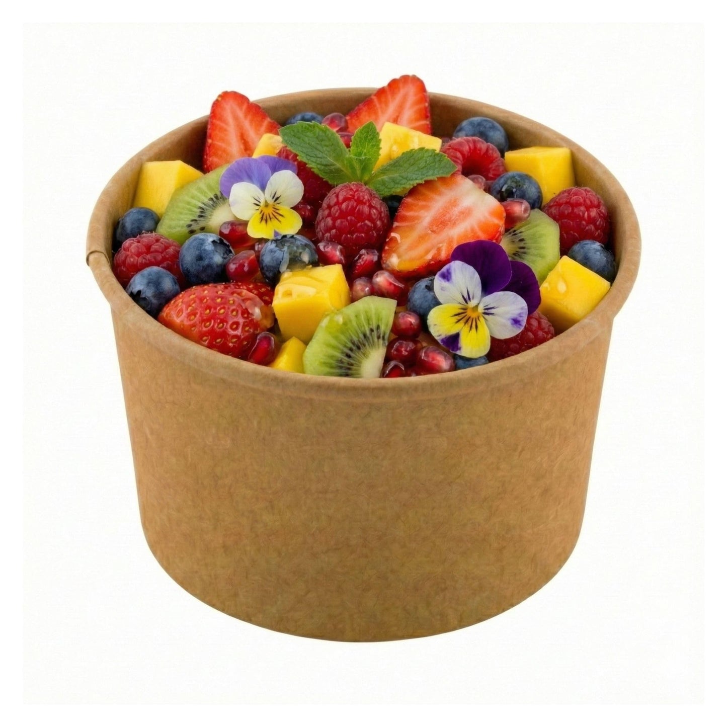 Restaurantware Kraft 50 Count To Go Cup Disposable 3 x 3 x 1.8 Inches Paper Mini Cup Grease-Resistant Cup Recyclable Durable Design