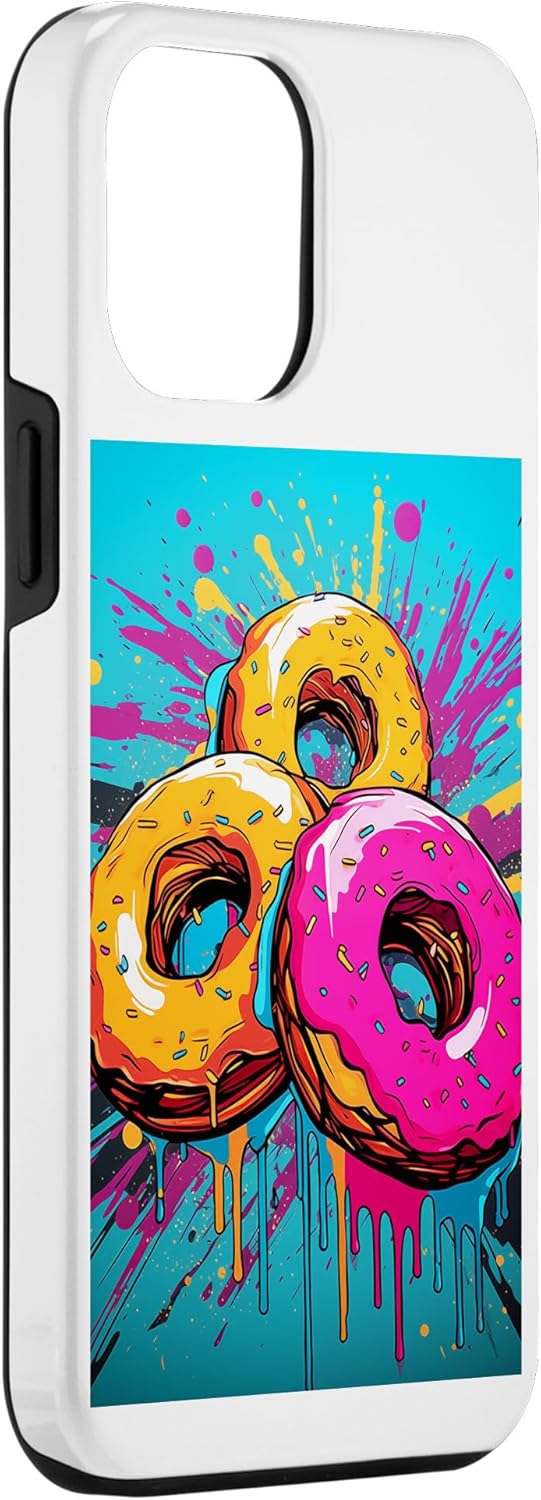 iPhone 14 Pro Max Case for Vintage Retro Doughnuts Pop Art Bakery Goods
