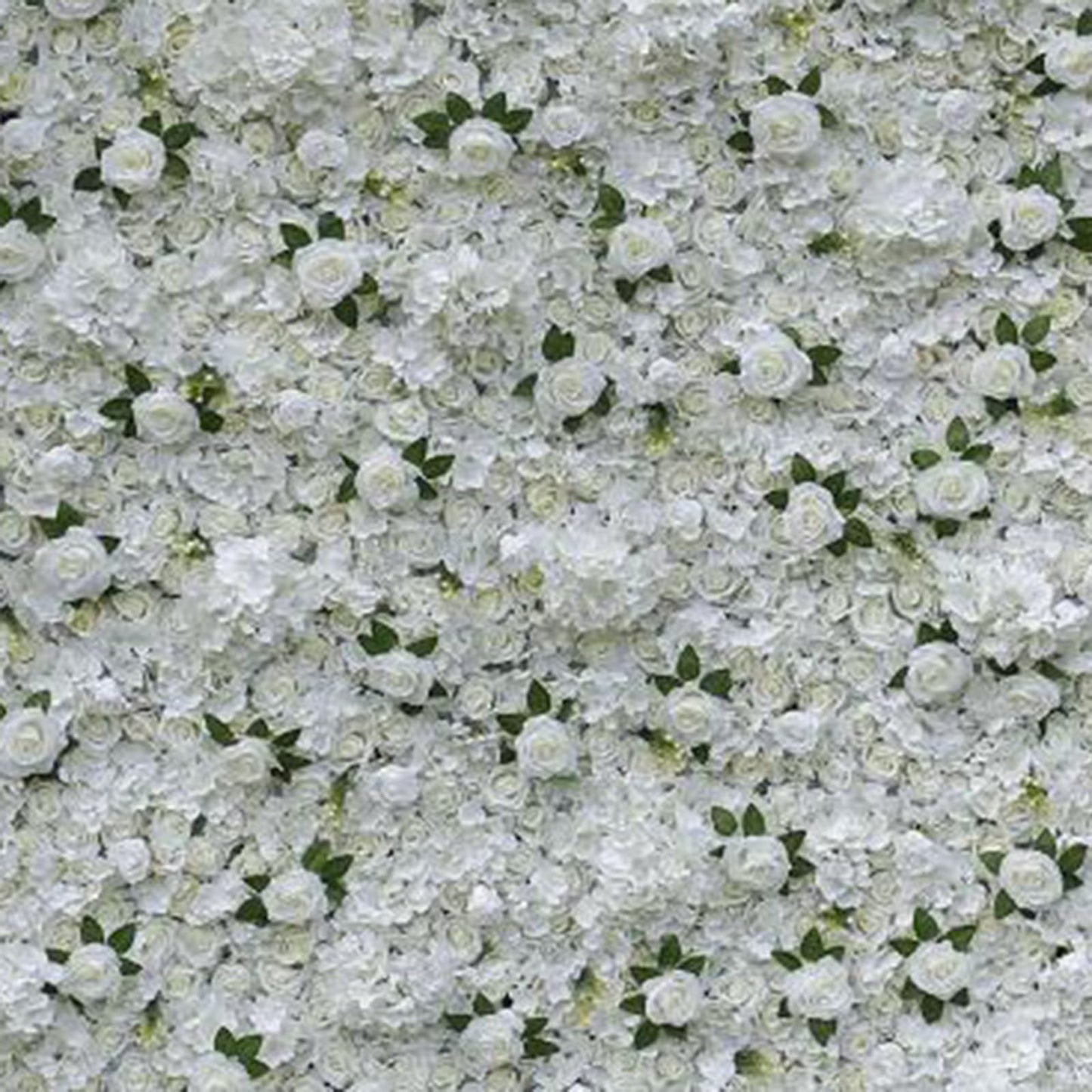 JIIPOREGJ Handmade White Hydrangea Rose Wall Large Artificial Flower Wall Backdrop Panels,Rose Wedding Backdrop 3D Floral Wall Fabric Flower Wall for Party Baby Shower,One Color,1m*1m/3.28 * 3.28FT