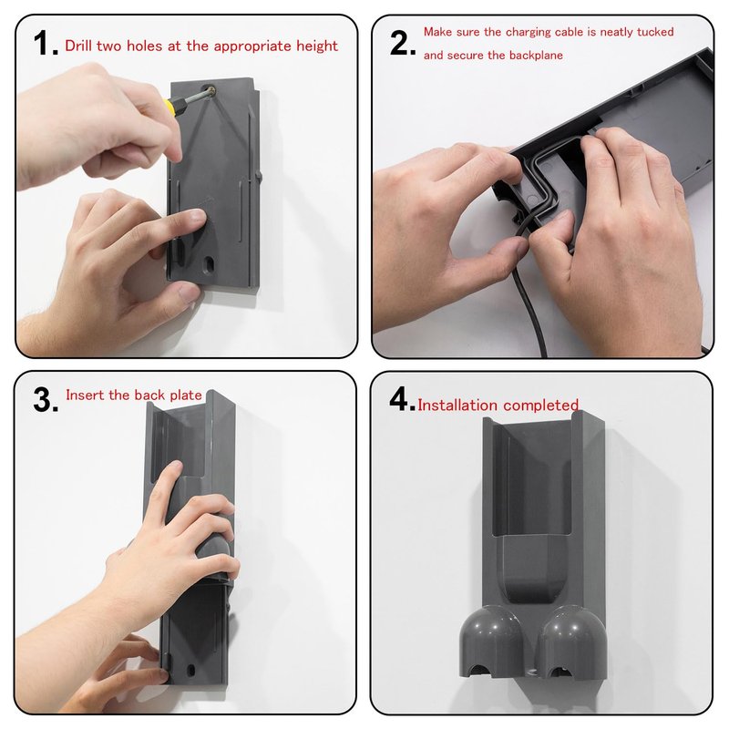 CHENGSEE Wall Mount Docking Station for G5 Detect Slim Cordless Vacuum Replacement Accessory Mount Bracket Compatible with Dyson Gen5 Replace# 973027-01