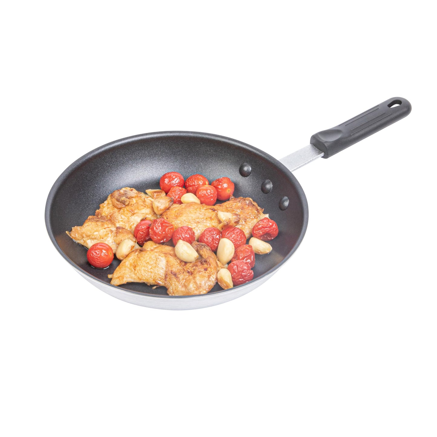 Restaurantware Silicone Hot Handle Holder - Met Lux Heat Resistant Fry Pan Sleeve, Dishwasher Safe - Non-Slip Pat Holder Sleeve Fits 10 inch &12 inch Aluminum Pans, Black
