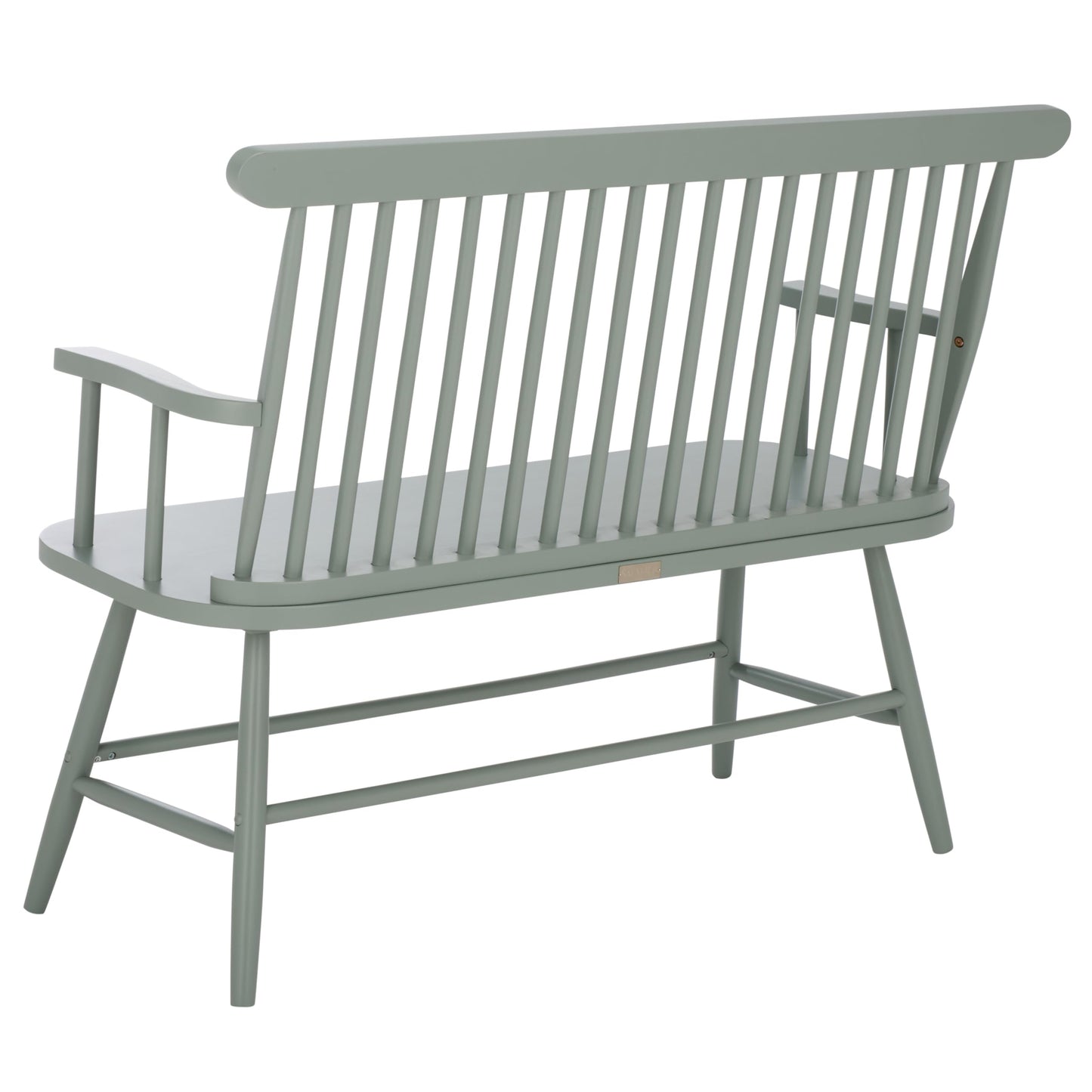 SAFAVIEH Home Collection - Eton Sage Green Solid Wood Bench, Farmhouse Spindle Back Indoor Seating for Entryway or Dining (BCH3300A)