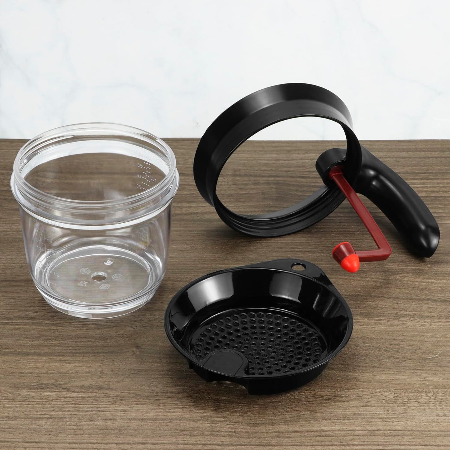QWORK Fat Separator, 4 Cups / 1000 ml Grease Separator with Bottom Release - Soup Oil Separator Measuring Cup for Cooking