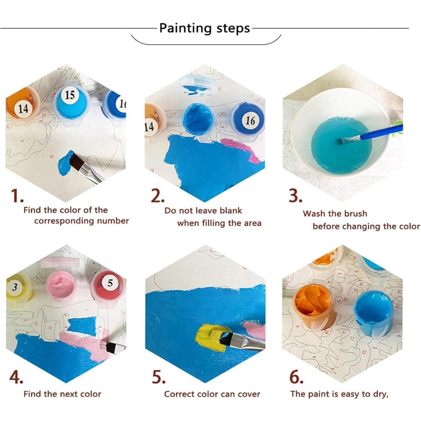 obterie Cat Paint by Numbers Kit for Adults Beginner Animal Oil Painting Kit Adult Paint by Number Kits on Canvas DIY Painting for Beginners Art by Numbers for Gifts Home Wall Decor 16x20 Inch