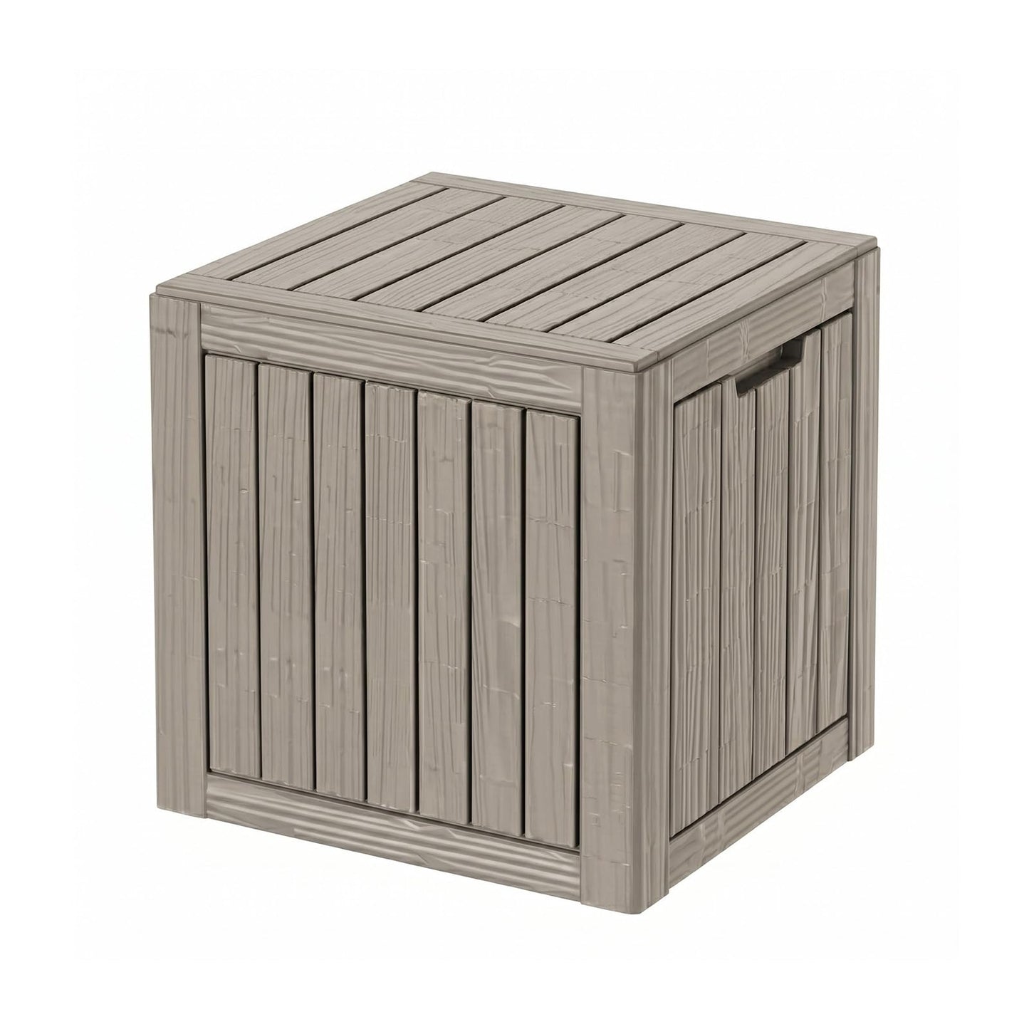 MAKINO 275 Gallon Resin Outdoor Storage Box, Waterproof Deck Box with Lockable Lid, Outside Storage Box for Patio Furniture, Pool Accessories, Garden Tools, Storage Bench for Backyard, Coffee