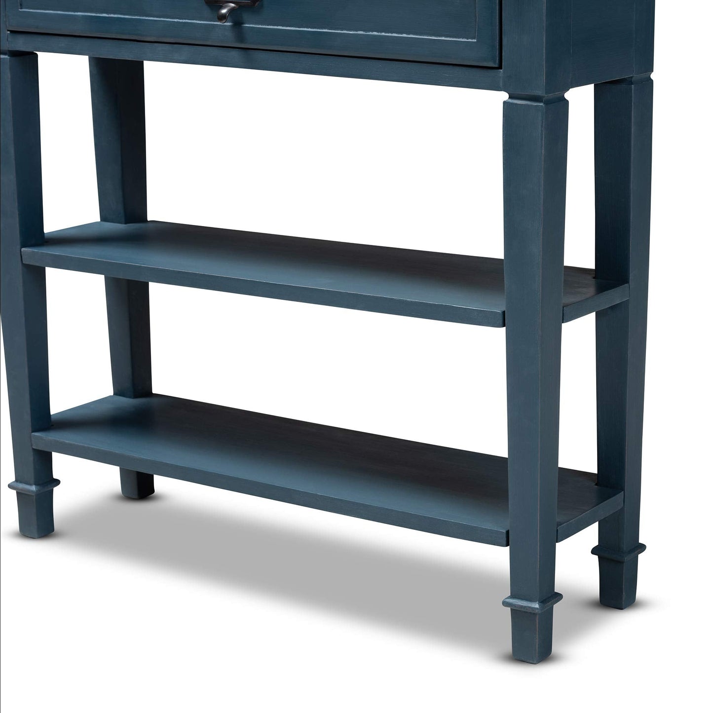 Baxton Studio Console Tables, One Size, Blue/Oak