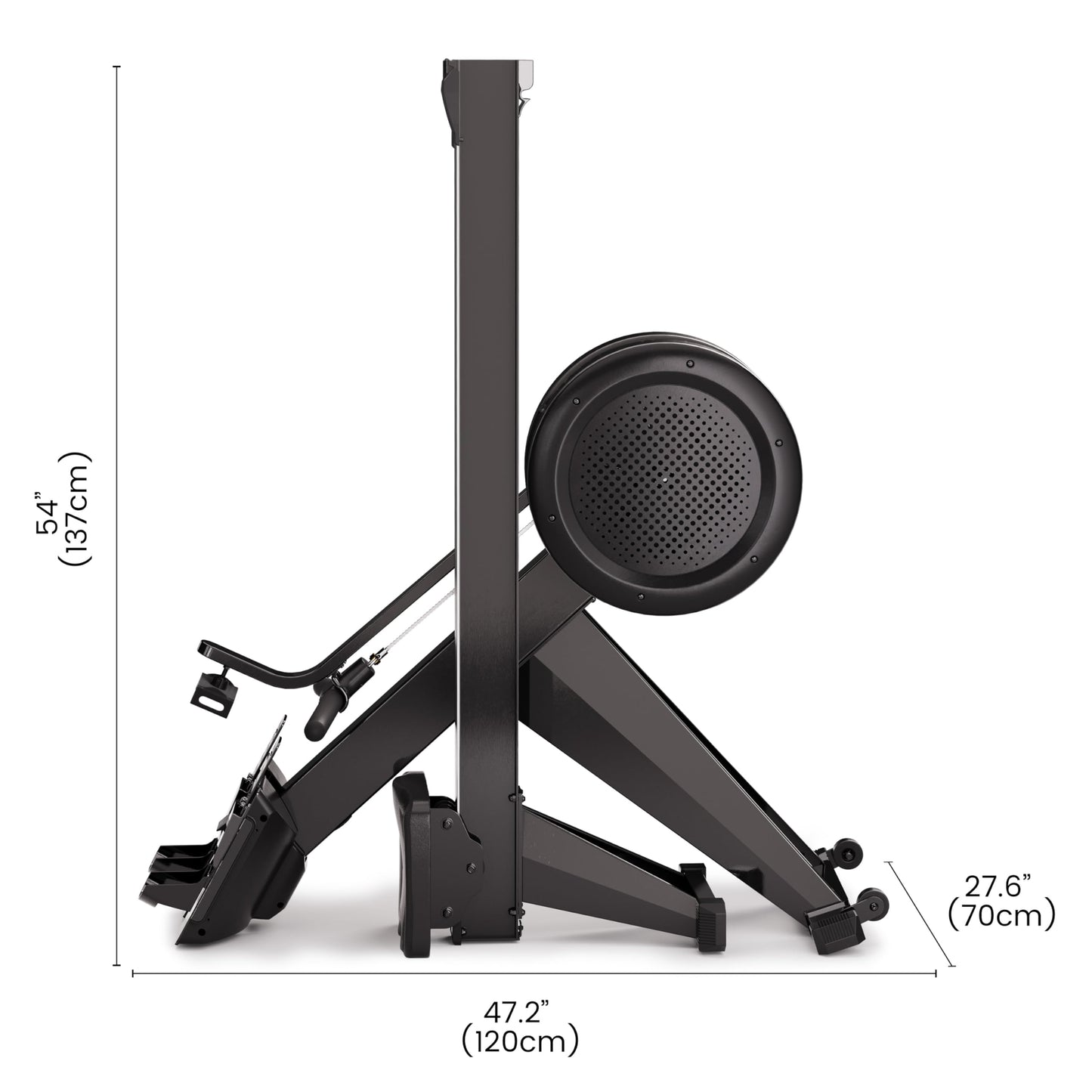 YOSUDA Air Magnetic Rowing Machine for Home, Dual Air & Magnetic Resistance with 8-Level, Smart APP, Rotatable Device Holder, Ergonomic Seat, and Easy Storage