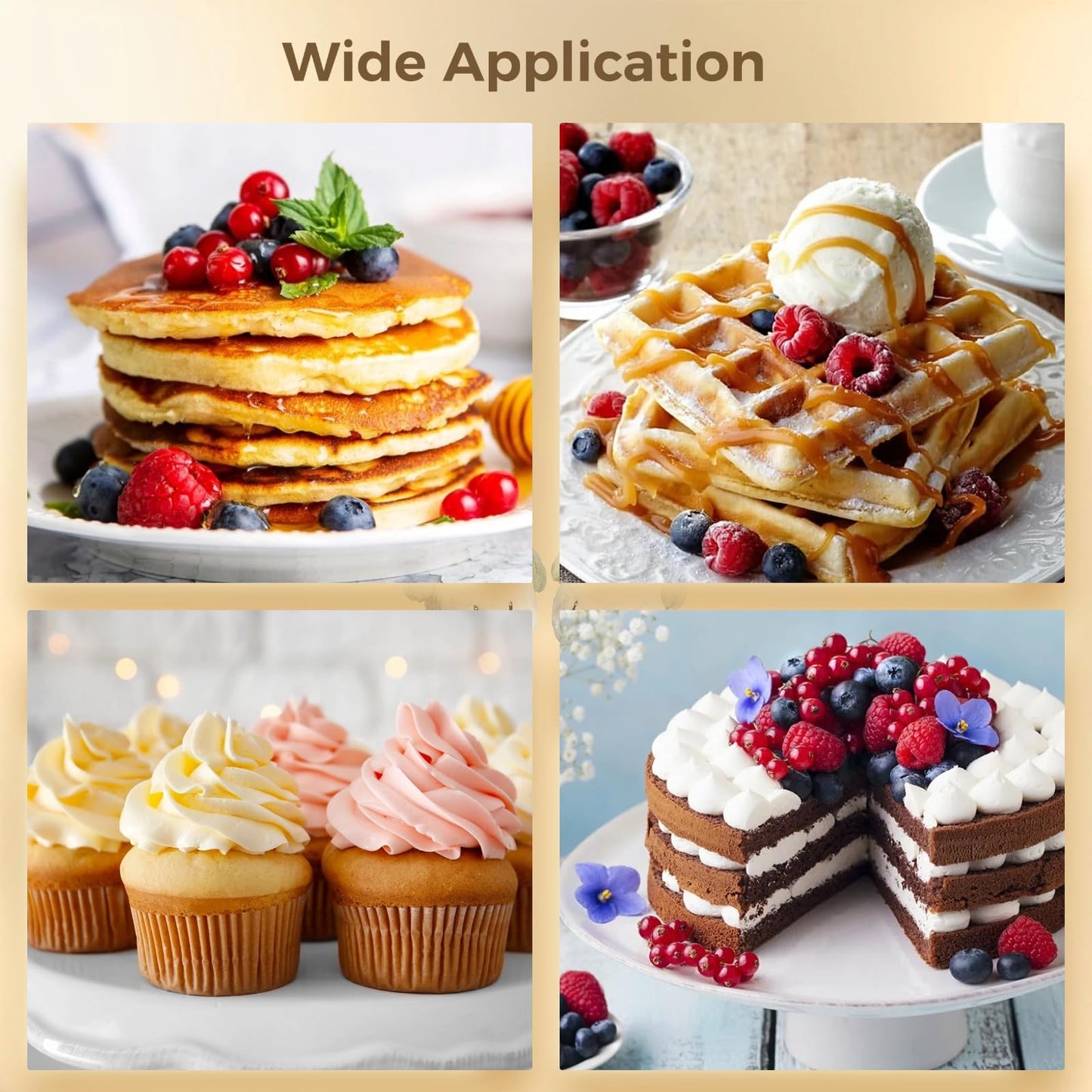 2 PCS Stainless Steel Batter Dispenser, 27 oz Pancake Batter Dispensing Container with Handle, Manual Cupcake Mix Dispenser for Cooking, Baking, Candle Making, Kitchen and DIY Use
