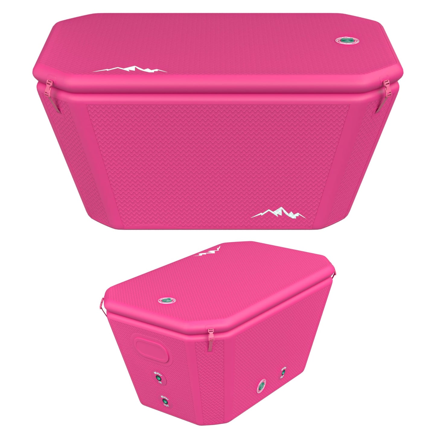 Endurance Cold Plunge 155 Gallon Ice Bath Tub Chiller Compatible Connections Inflatable, Durable, Portable, Insulated Design