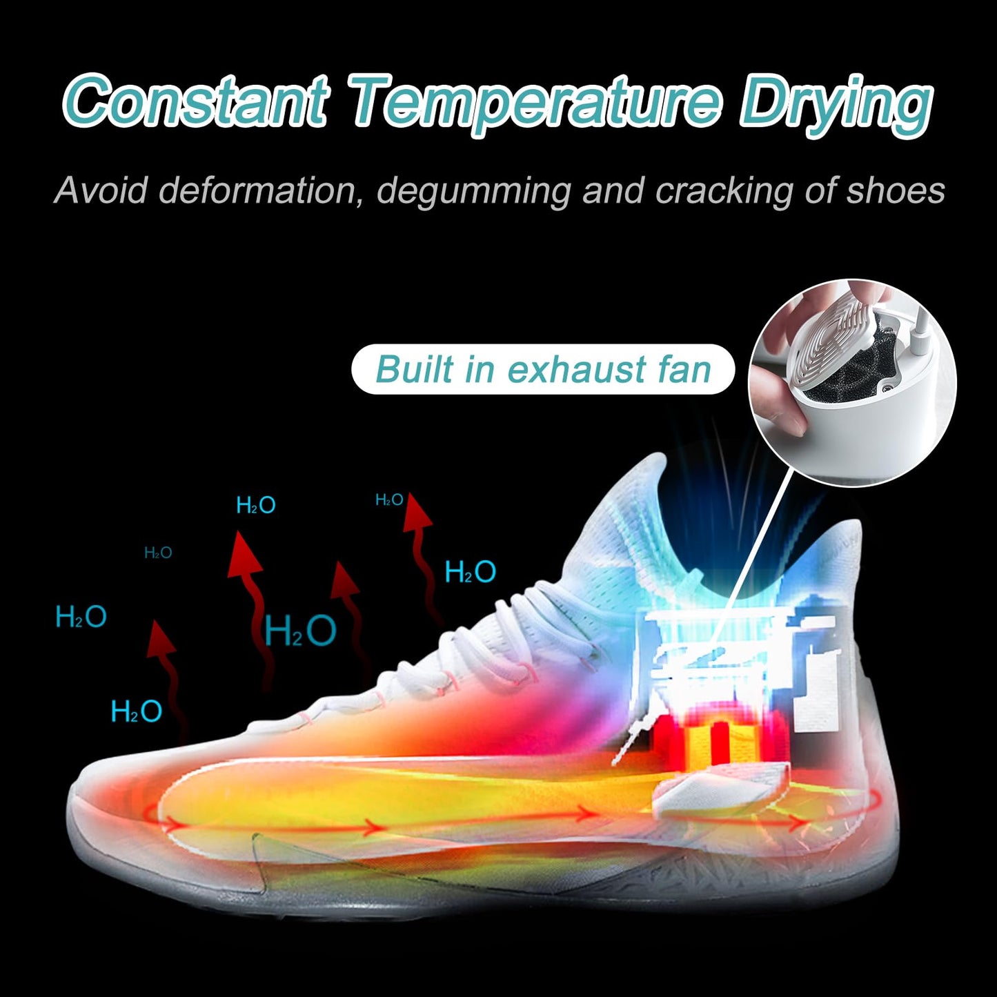 Home Care Wholesale Shoe Dryer and Deodorizer with Timer - Shoes Boots Socks Gloves Dryer Warmer, No Noise | Strong Wire | US Plug