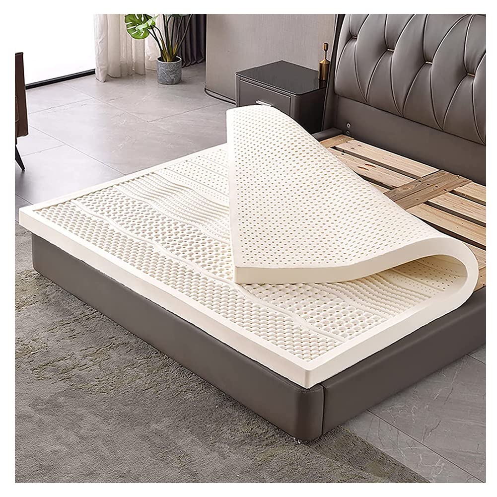 Futon Mattresses,Full Size Natural Latex Topper Durable & Long Lasting 2in Thickness 120x190cm (47x75in) Premium Quality Mattress Enhancer