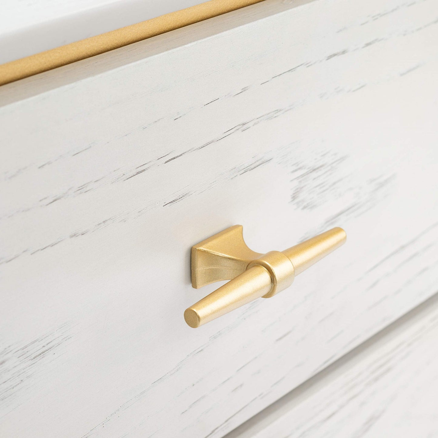 Safavieh NST6401C, 23" W x 16" L x 21.5" H, White Washed/Brass