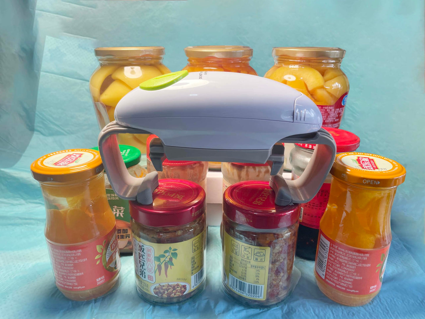 Jar Opener for weak hands, Automatic Jar Opener for seniors with arthritis, Electric Jar Openers for Seniors, Fits 1.2" - 3.5" Lid size, Suitable for the elderly/arthritis (High version)