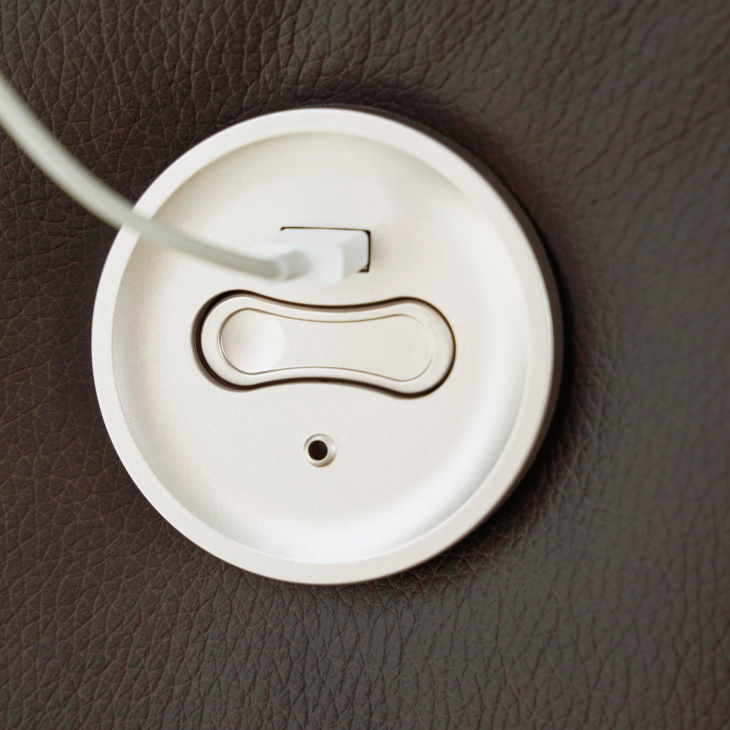 Signature Design by Ashley Leesworth Power Reclining Sofa, Leather and Faux Leather One-Touch Power Recliner Couch with USB, Zero Wall Design, 88" Width Living Room Seating