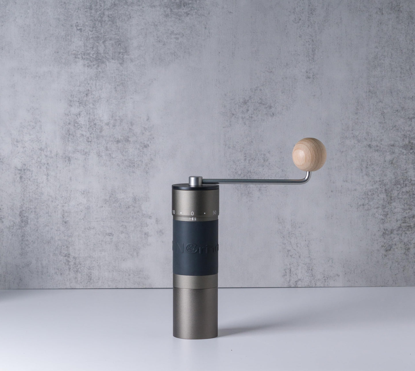 【Iron Gray】KINGrinder K6 Manual Hand Coffee Grinder with Straight Handle for French Press, Drip, Espresso with Assembly Consistency Stainless Steel Conical Burr Mill, 25-35g Capacity