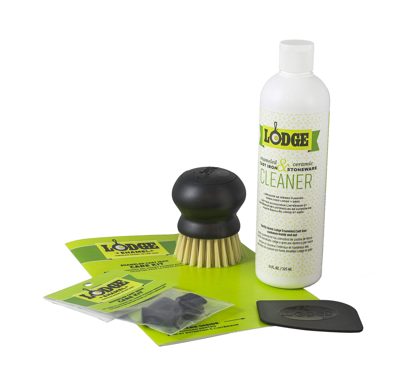 Lodge A-CAREE1 Enameled Cast Iron and Stoneware Care Kit, One Size, Assorted