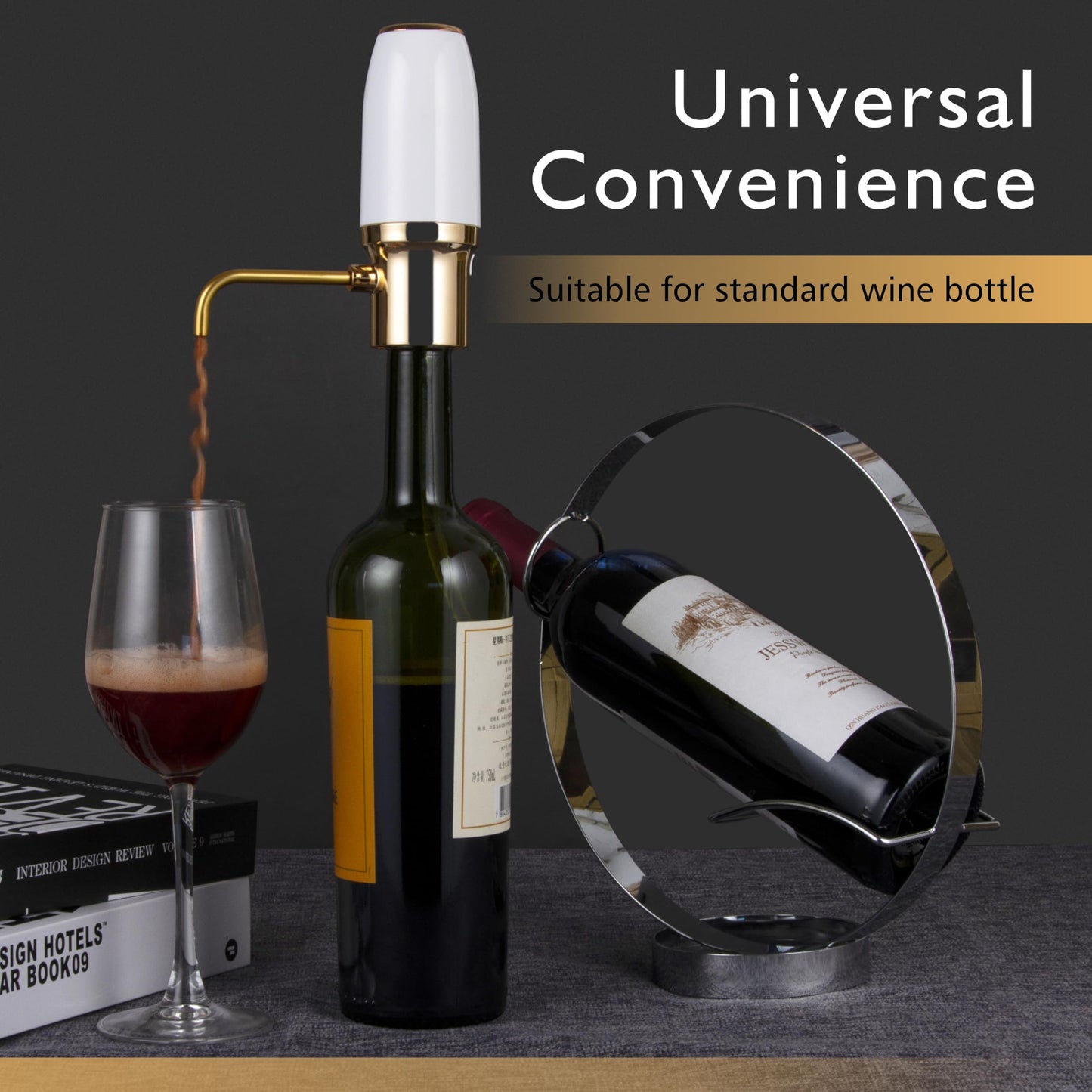 SYNWONG wine aerator Electric,Wine Aerator, Electric Wine Decanter, Wine Aerator Pourer Spout, Wine Dispenser, Wine Accessories, Best Gifts for Wine Lovers