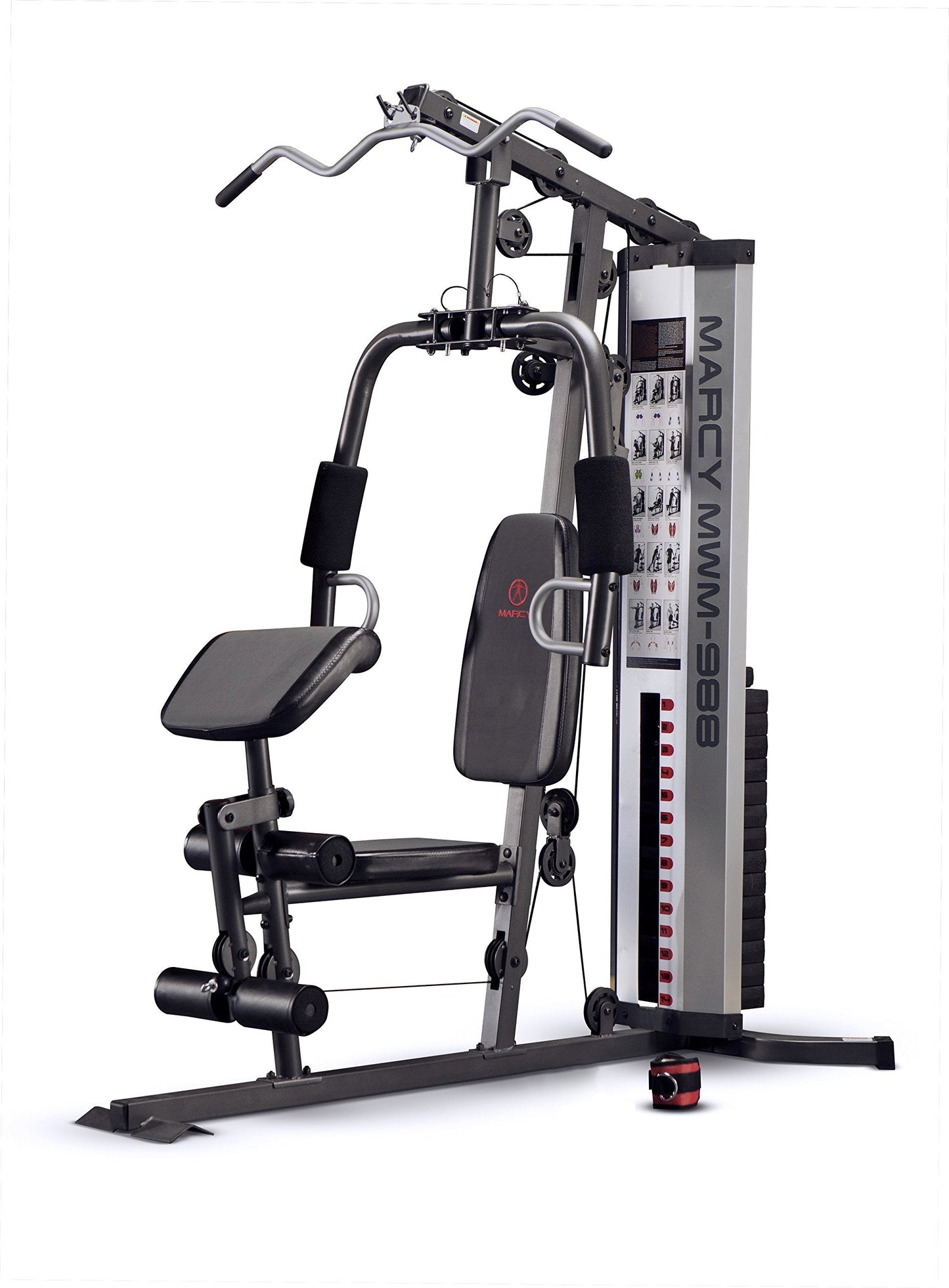 Marcy MWM-988 Multifunction Steel Home Gym 150lb Weight Stack Machine