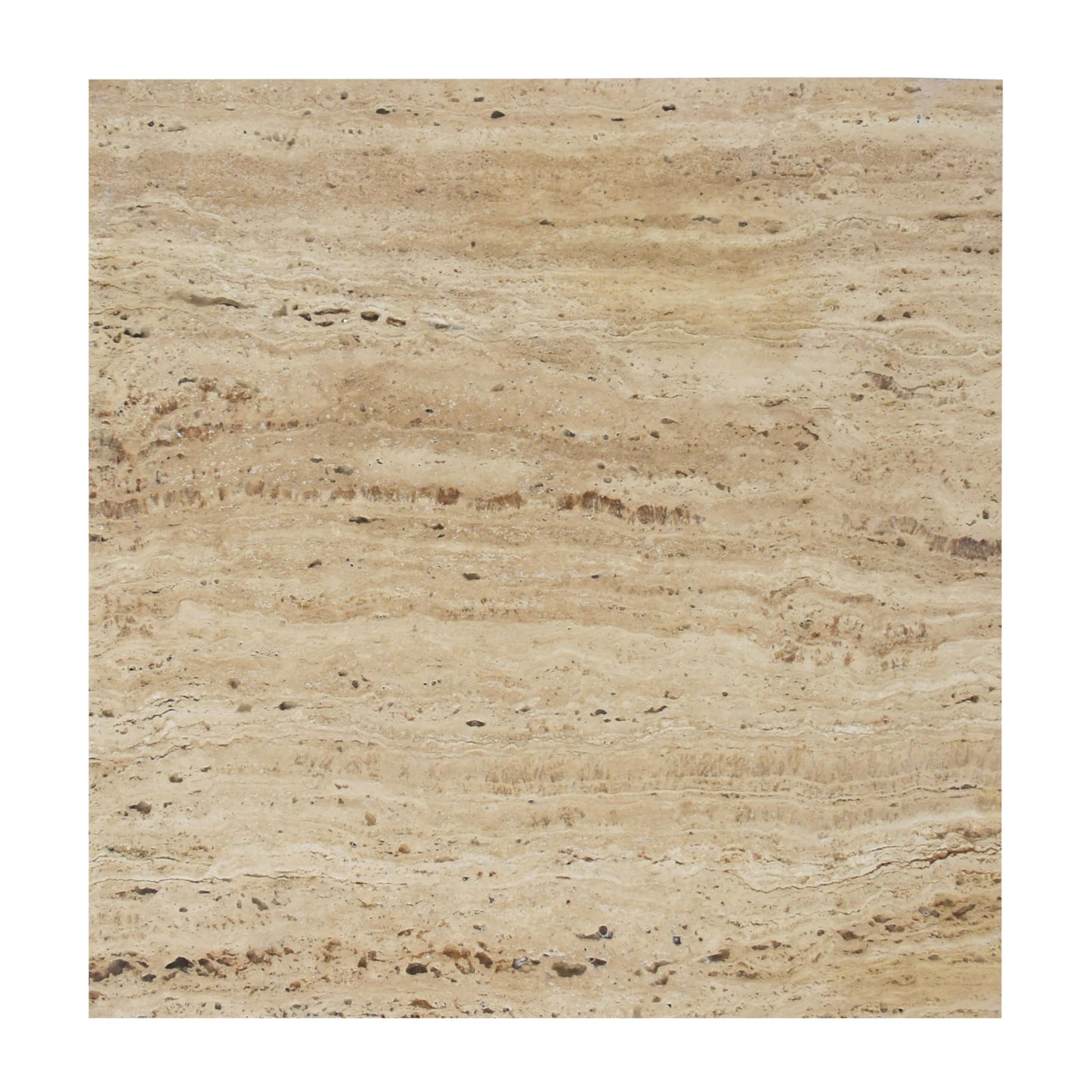 JONATHAN Y Cecil Modern 18.5" Square Natural Marble End Table with Cross Base, Glossy Travertine Solid Stone Accent Side Table for Living Room, Bedroom, Small Spaces, Fully Assembled MTB1104B