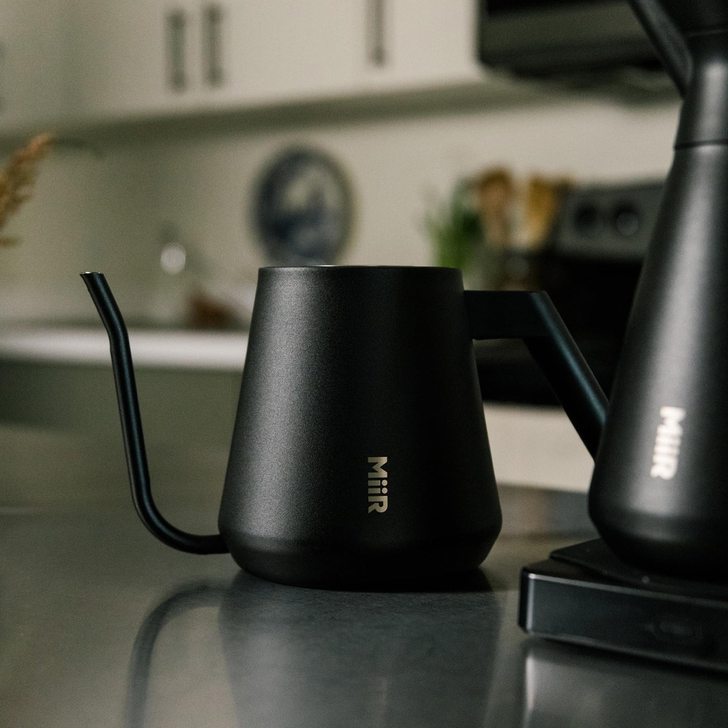 MiiR New Standard Pour-Over Kettle - Precision Angled Spout & Thermometer for Perfect Brewing, 1L Kettle for Smooth Pour-Over