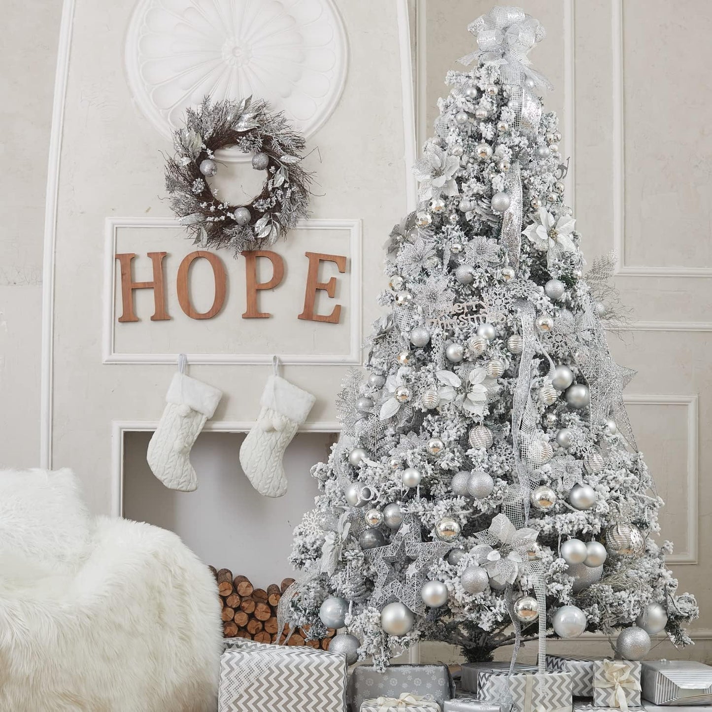 XmasExp 16ct Christmas Balls Ornaments - Shatterproof Large Hanging Balls for Holiday Wedding Party Tree Decoration