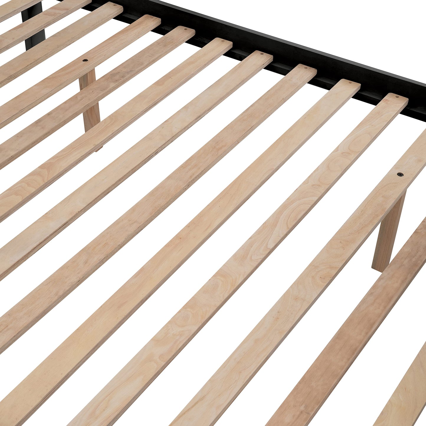 Ball & Cast Twin-Over-Full Bunk Bed with Twin Size Trundle and Storage Ladder,Wood Bunkbed w/Slat Support & Full-Length Guard Rail,Space Saving,Bedframe Furniture for Student Dorms,Studio,Espresso