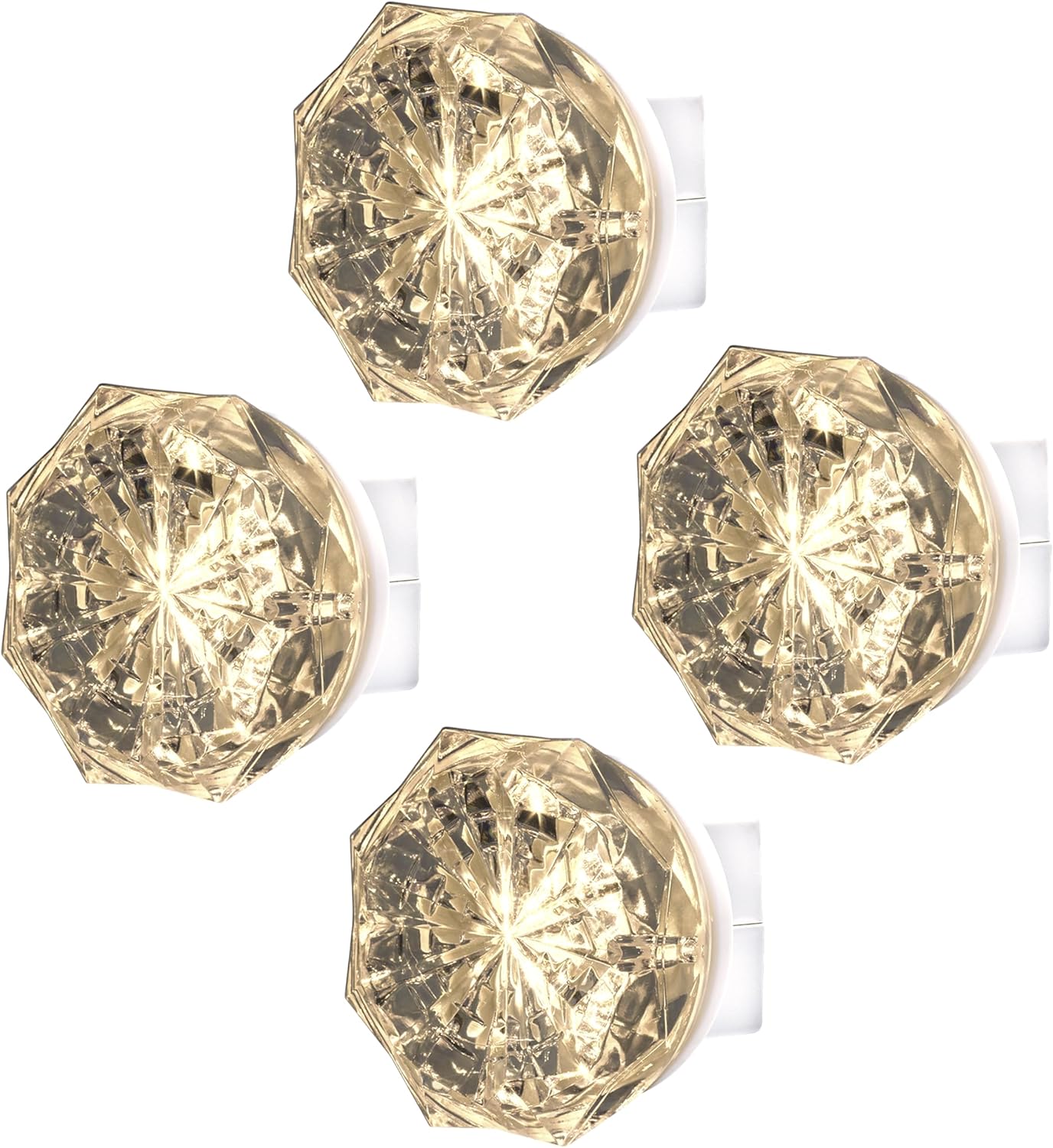 GE SleepLite Jewel LED Night Light, Plug-in, Always on, Amber, UL-Certified, Energy Efficient, Ideal Nightlight for Bedroom, Bathroom, Nursery, Hallway, Kitchen, 11286, 2 Pack