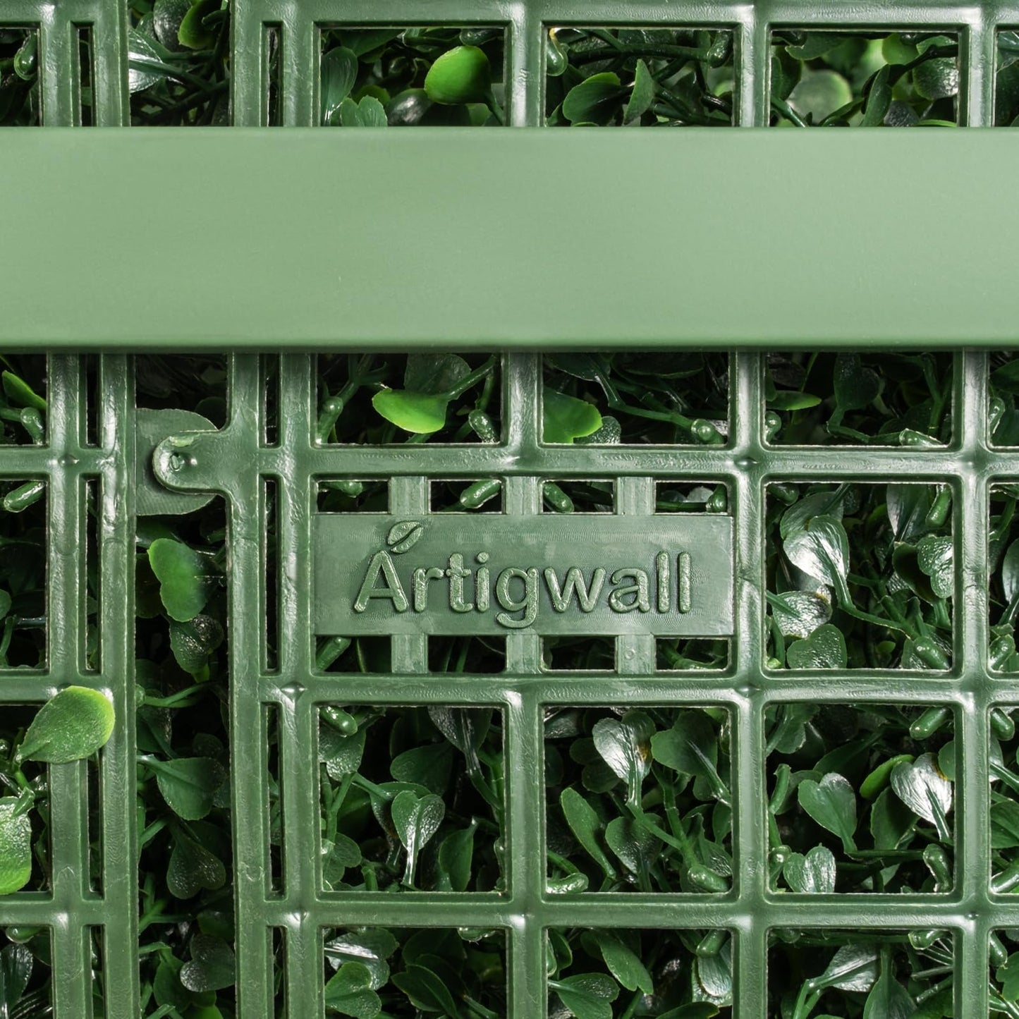 Artigwall Artificial Hedge Wall, Boxwood Grass Panels with Planter, Fake Greenery Divider Fence for Outdoor Patio,50Lx48Hx14D