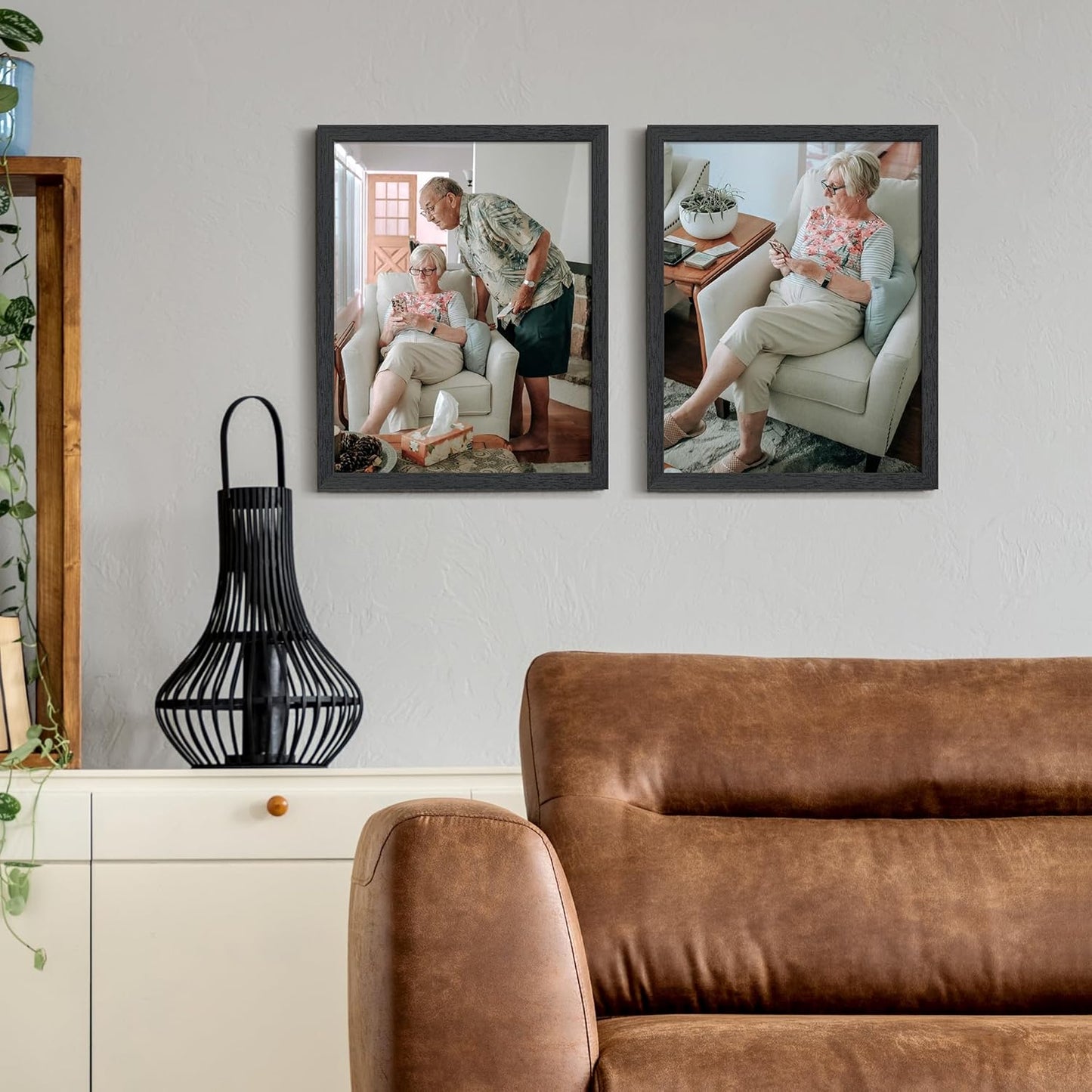 Upsimples 11x14 Picture Frame - Stylish Wall Gallery Frame in Black | Durable Engineered Wood
