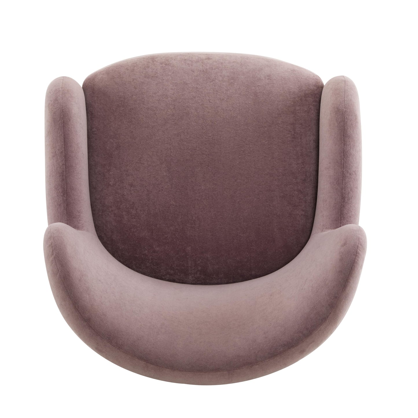 Christopher Knight Home Auden Wingback Accent Chair, Fabric Club Chair, Velvet Upholstered Armchair,Curved Backrest Single Sofa,Soft Cushion Seating, Reading Lounge Chair for Living Room, Dusty Orchid